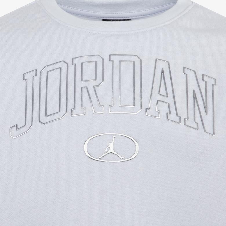 Jordan Jdg 1St Baby Blue Crew Çocuk Gri T-Shirt