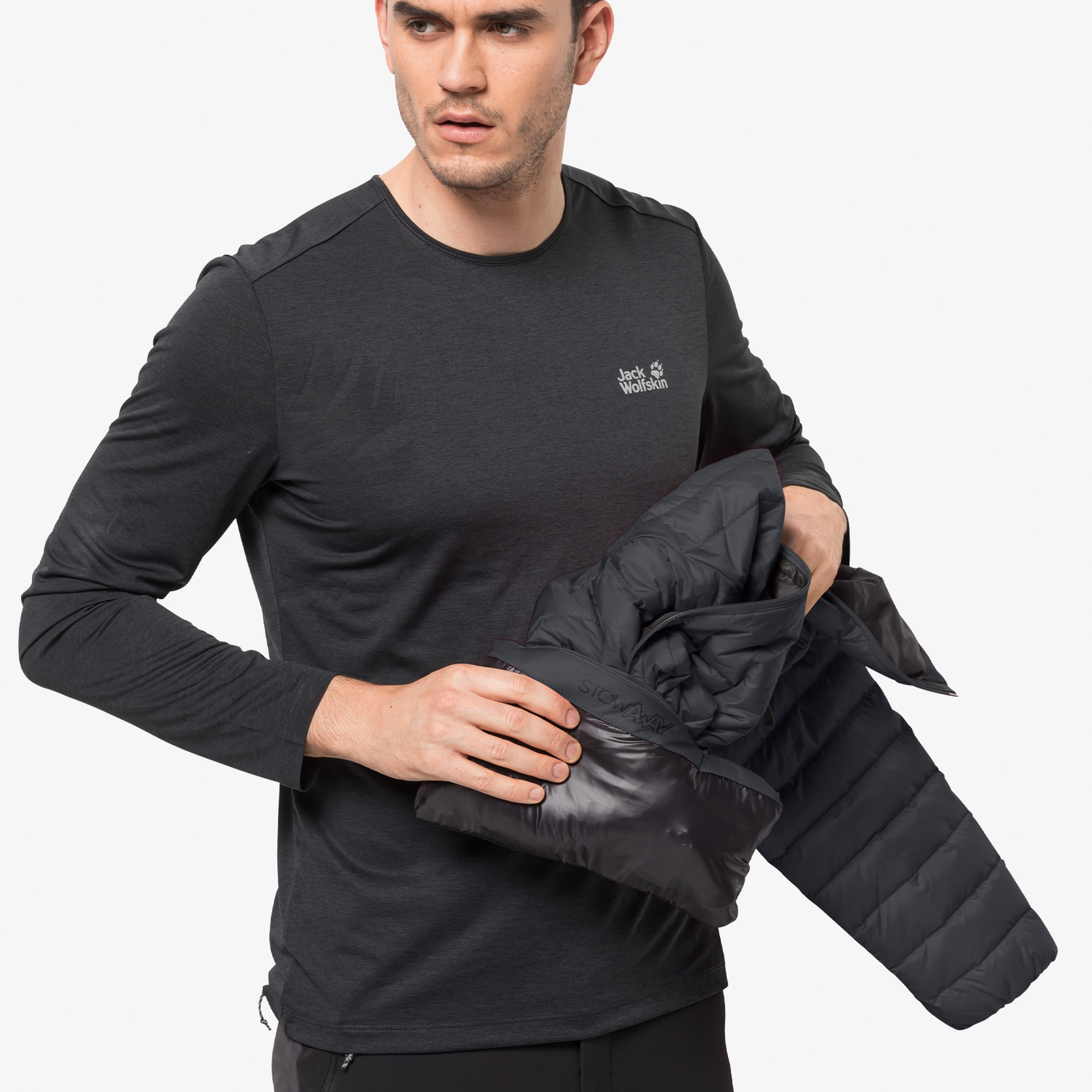 Jack Wolfskin Passamani Down Erkek Siyah Mont