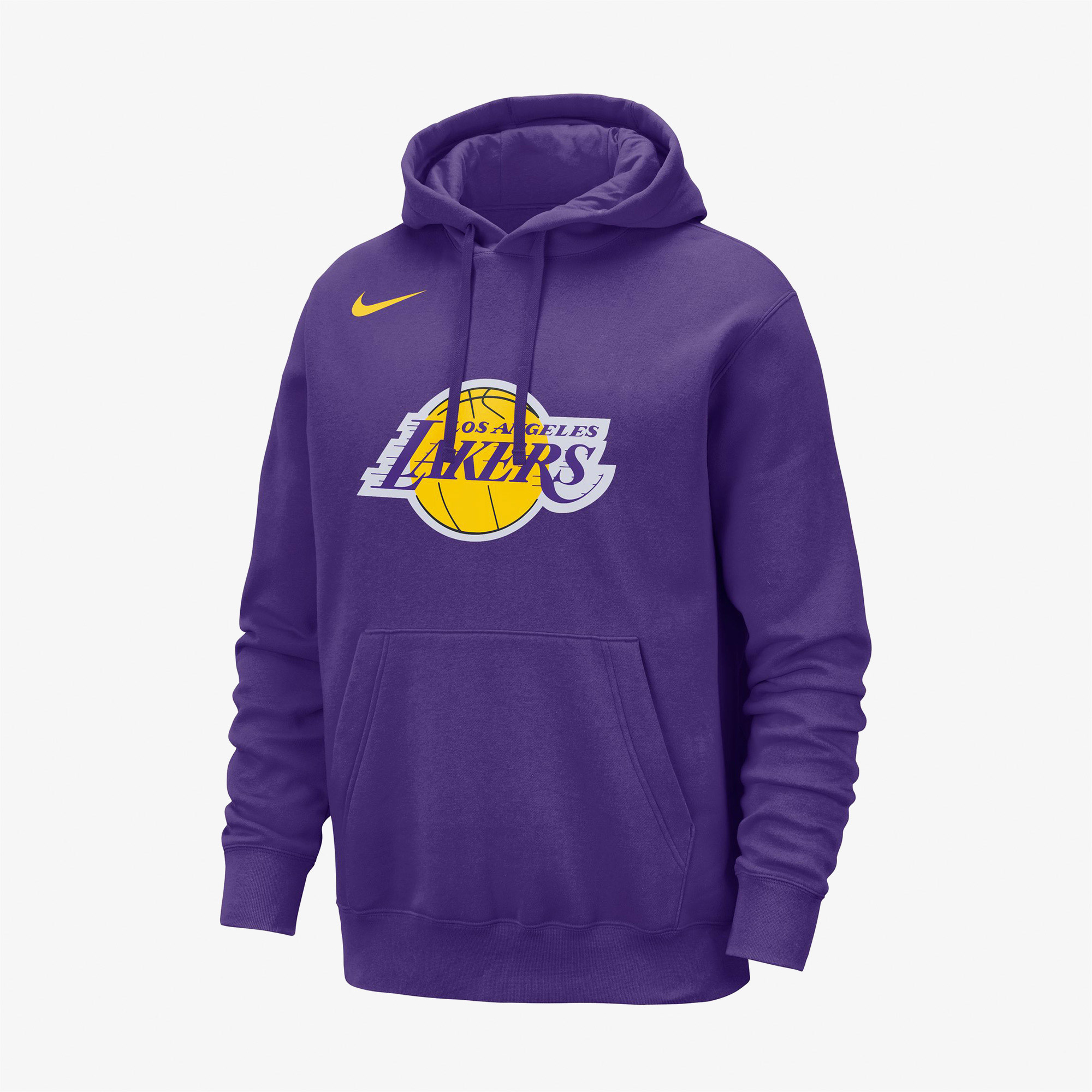 Nike Los Angeles Lakers Club Pullover Erkek Mor HoodieXLDX9997