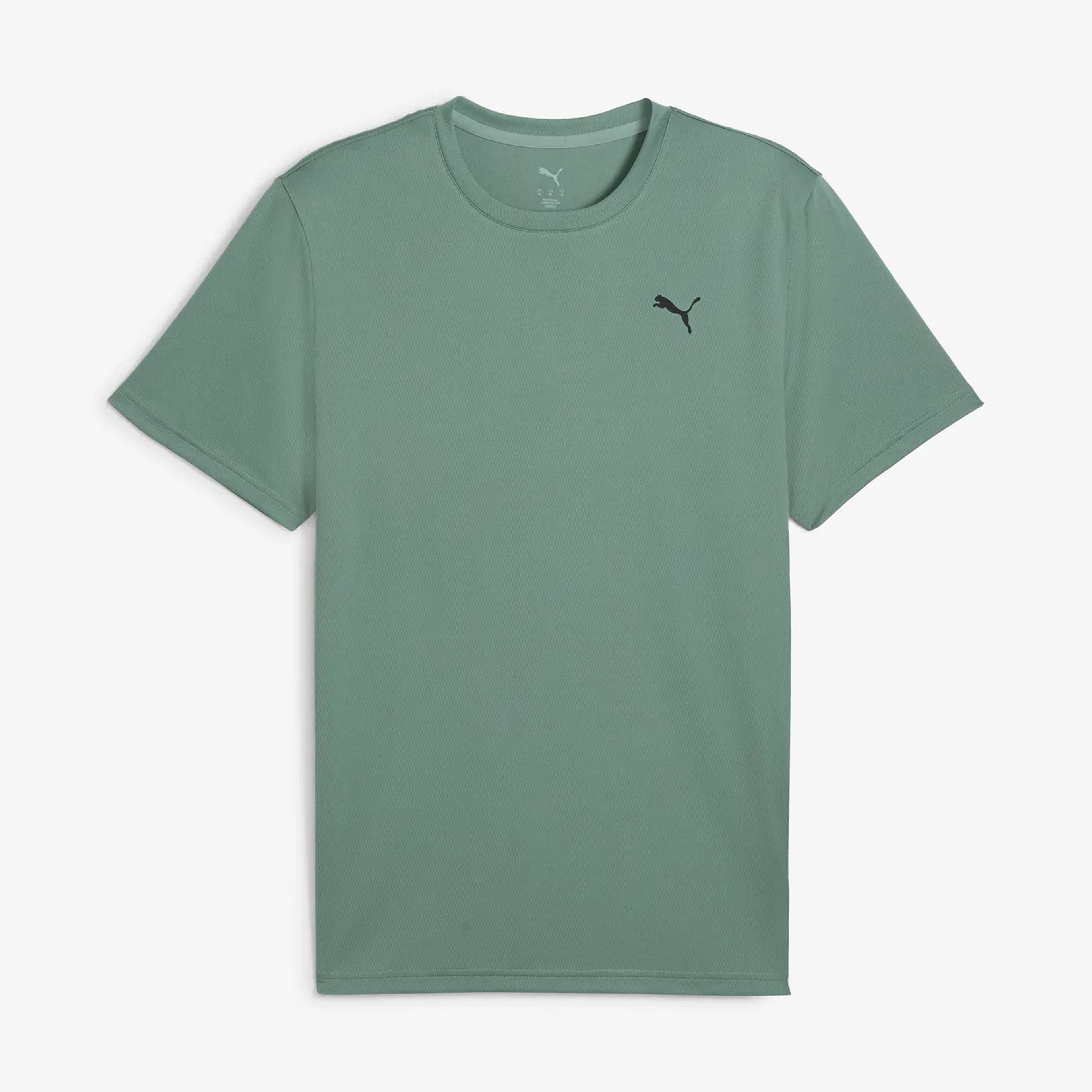 Puma Tad Ess Poly Texture Erkek Yeşil Antrenman T-Shirtü