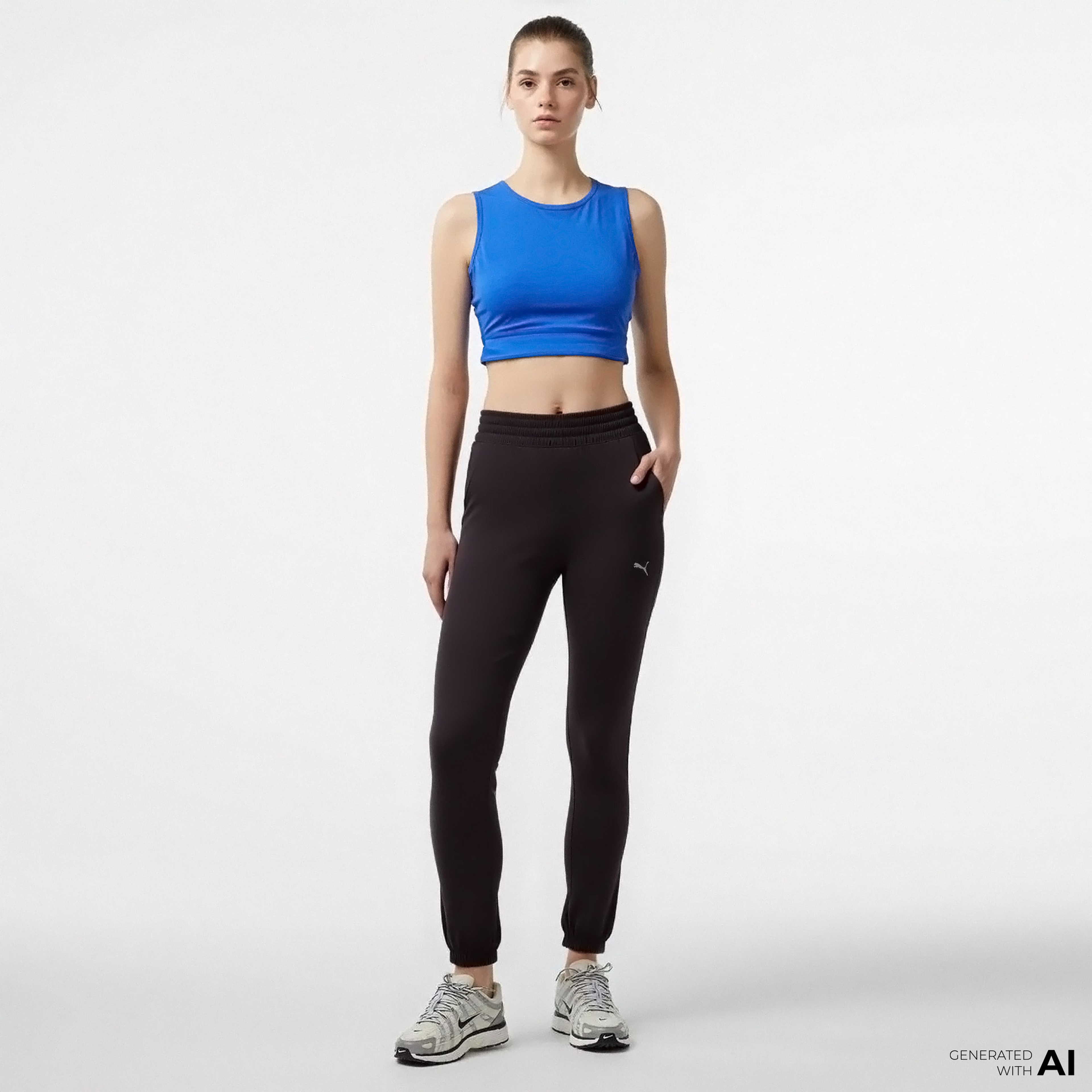 Puma Studio Foundations Kadın Siyah Eşofman Altı