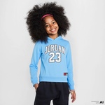 Jordan Hbr Fleece Po Çocuk Mavi Günlük Sweatshirt