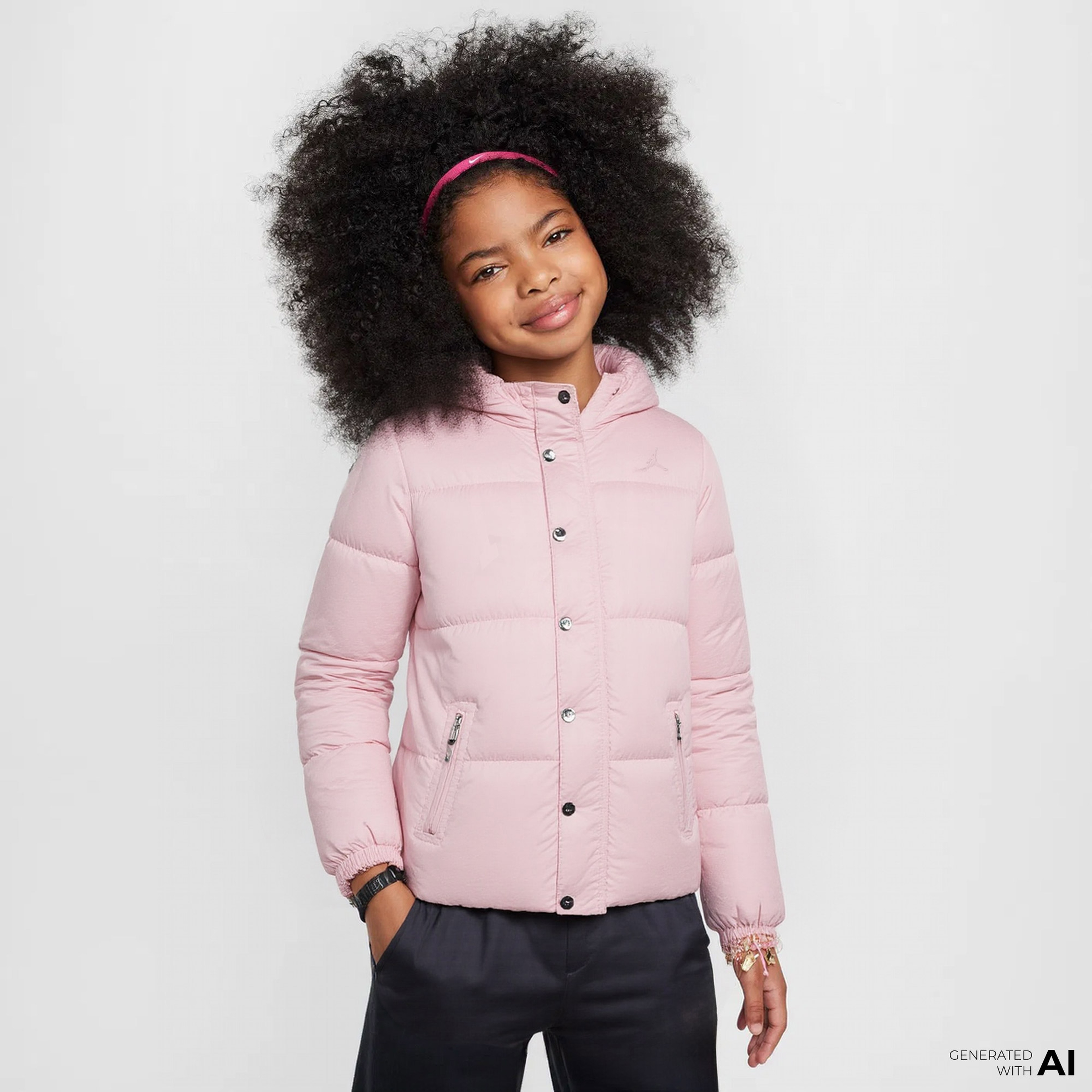 Jordan 23 Çocuk Pembe Outdoor Mont