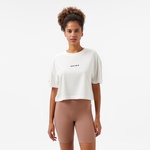 UNITED4 Comfort Krem Crop T-Shirt