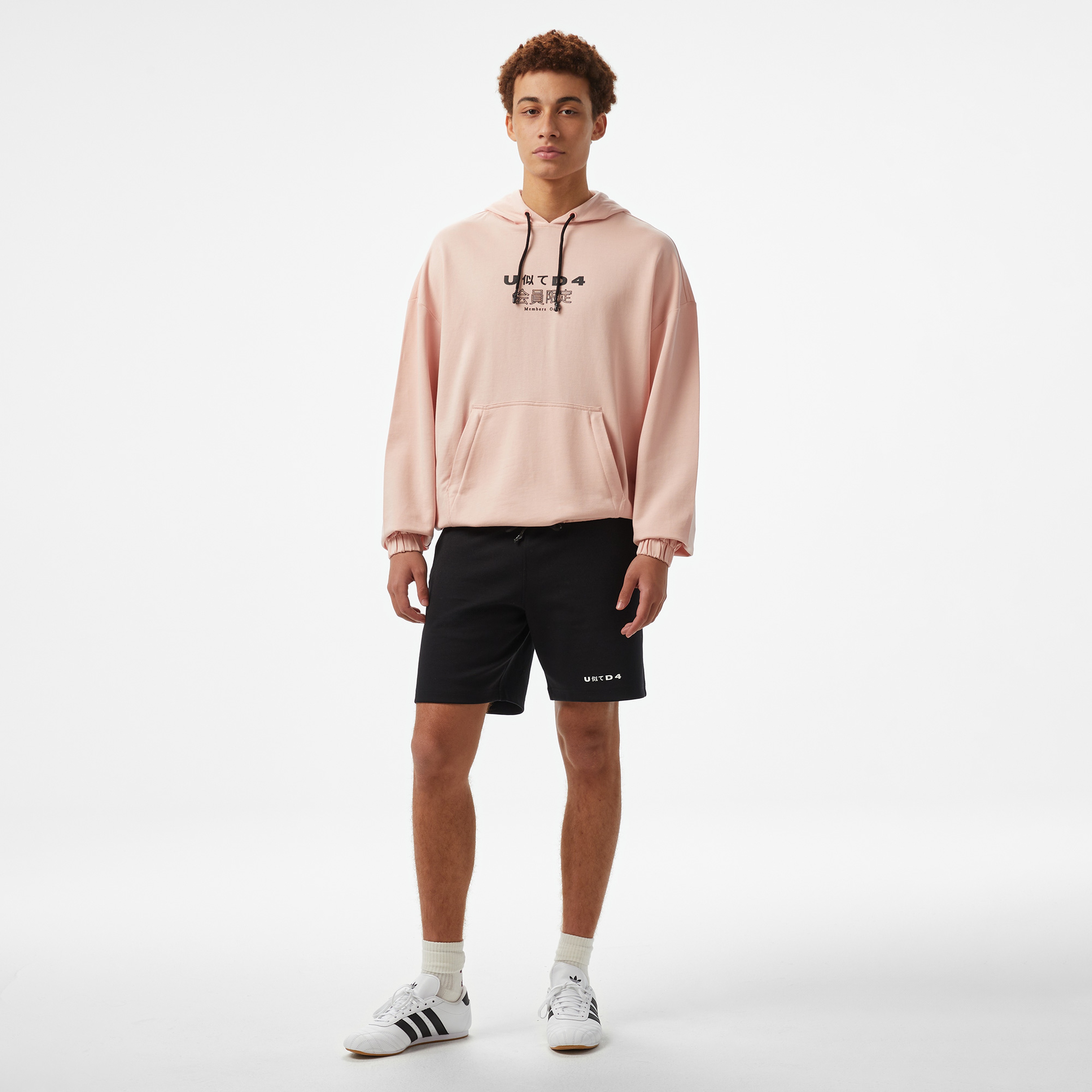 UNITED4 Oversize Erkek Pembe Sweatshirt