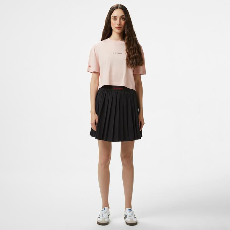 UNITED4 Comfort Kadın Bej Crop T-Shirt