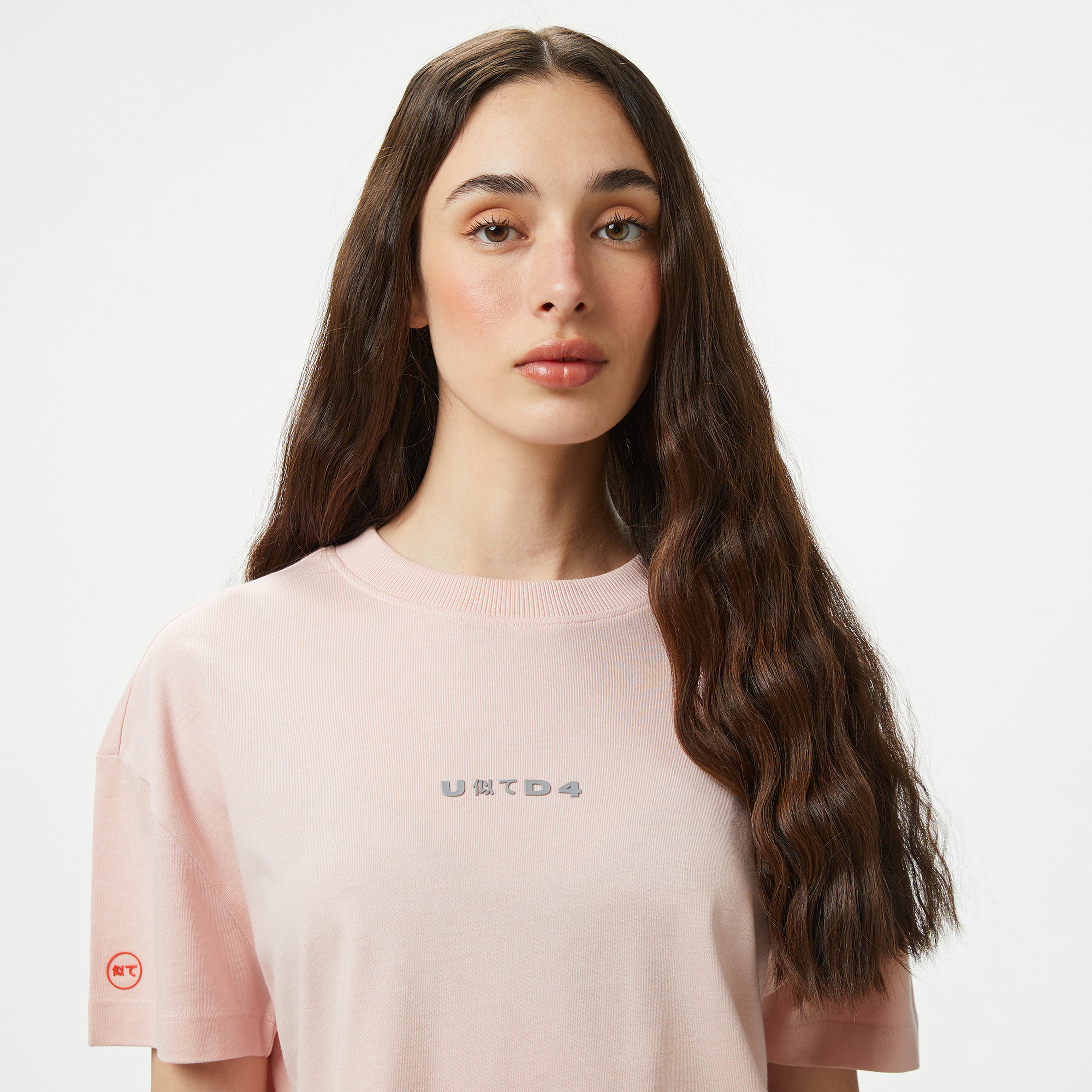 UNITED4 Comfort Kadın Bej Crop T-Shirt
