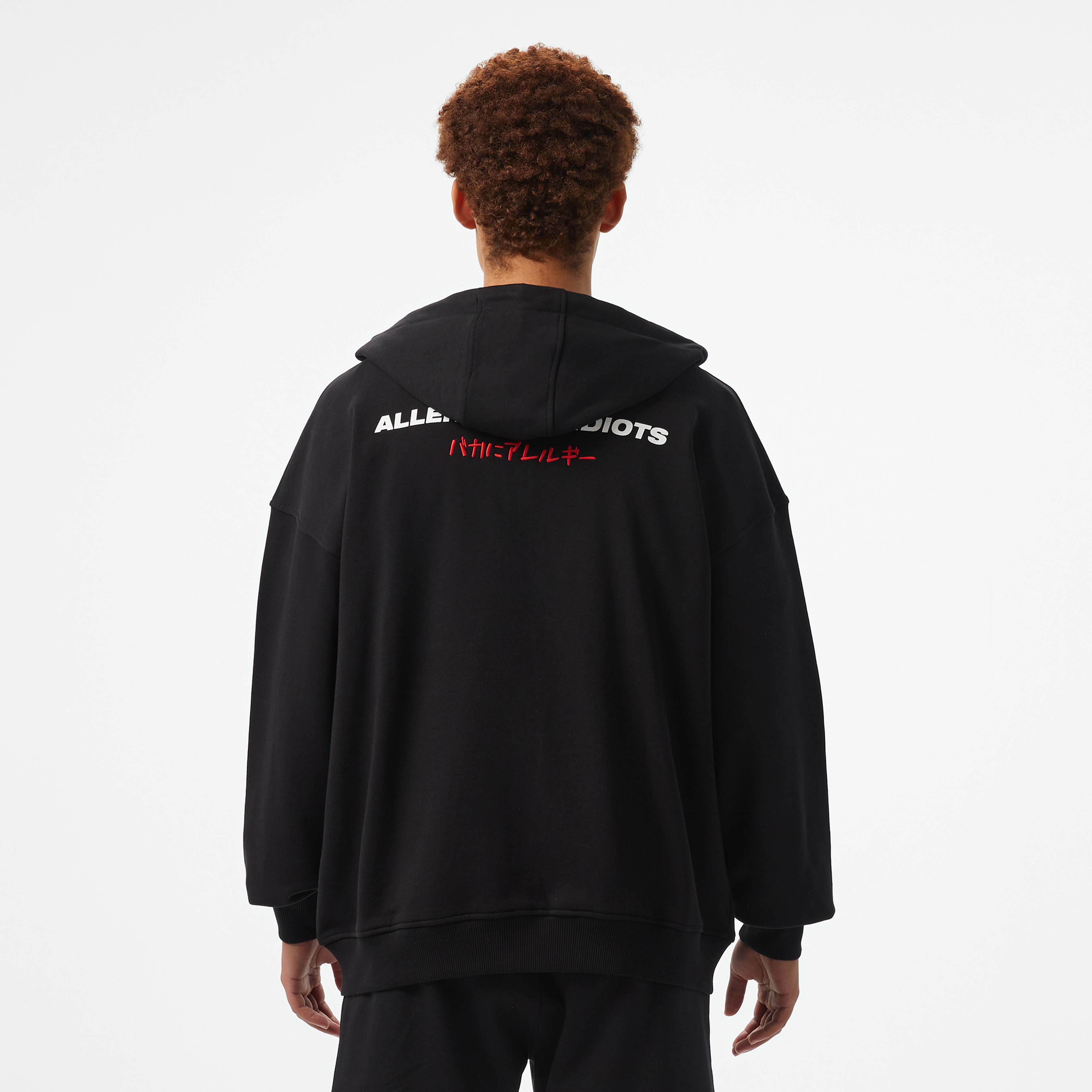 UNITED4 Erkek Siyah Oversize T-Shirt