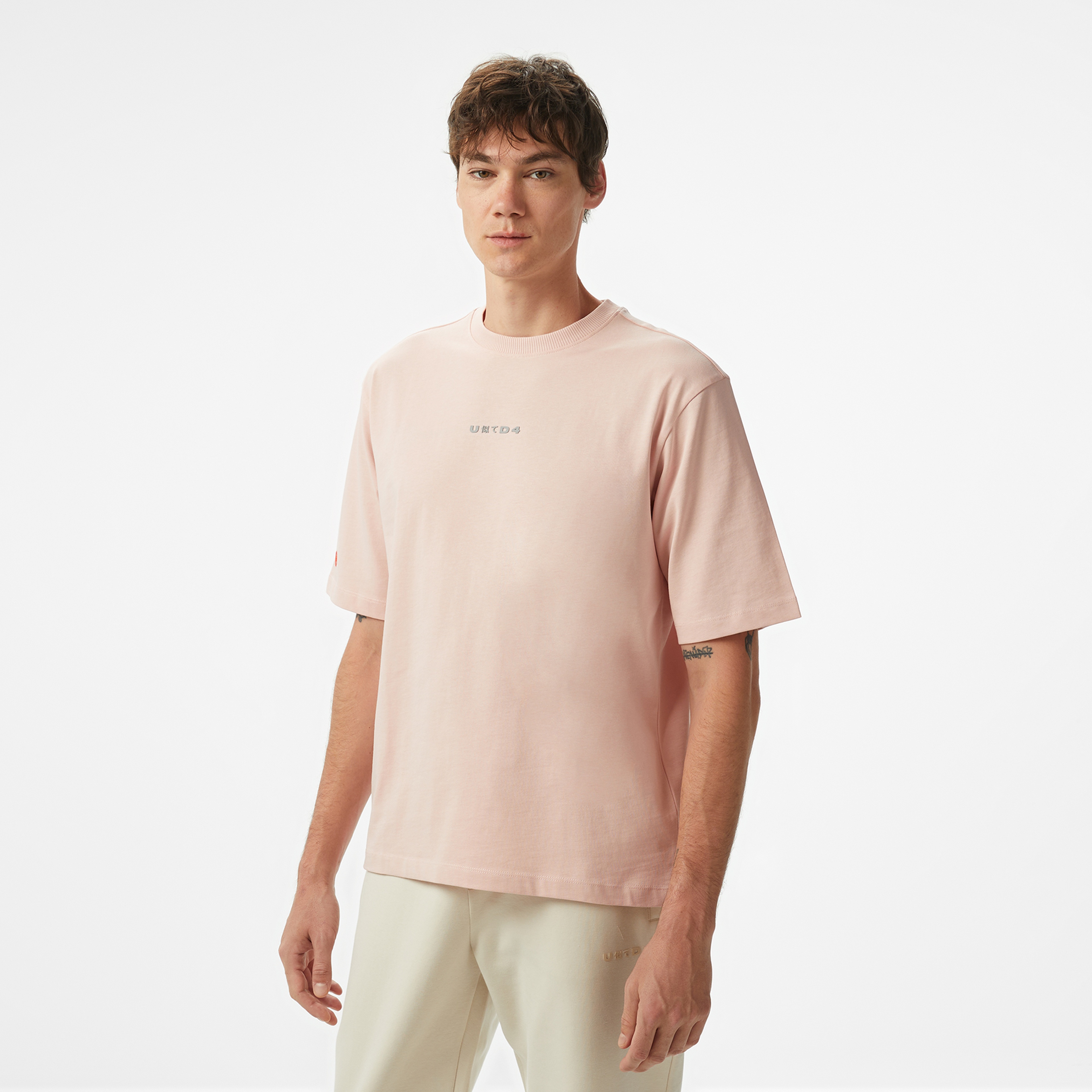 UNITED4 Comfort Erkek Bej T-Shirt