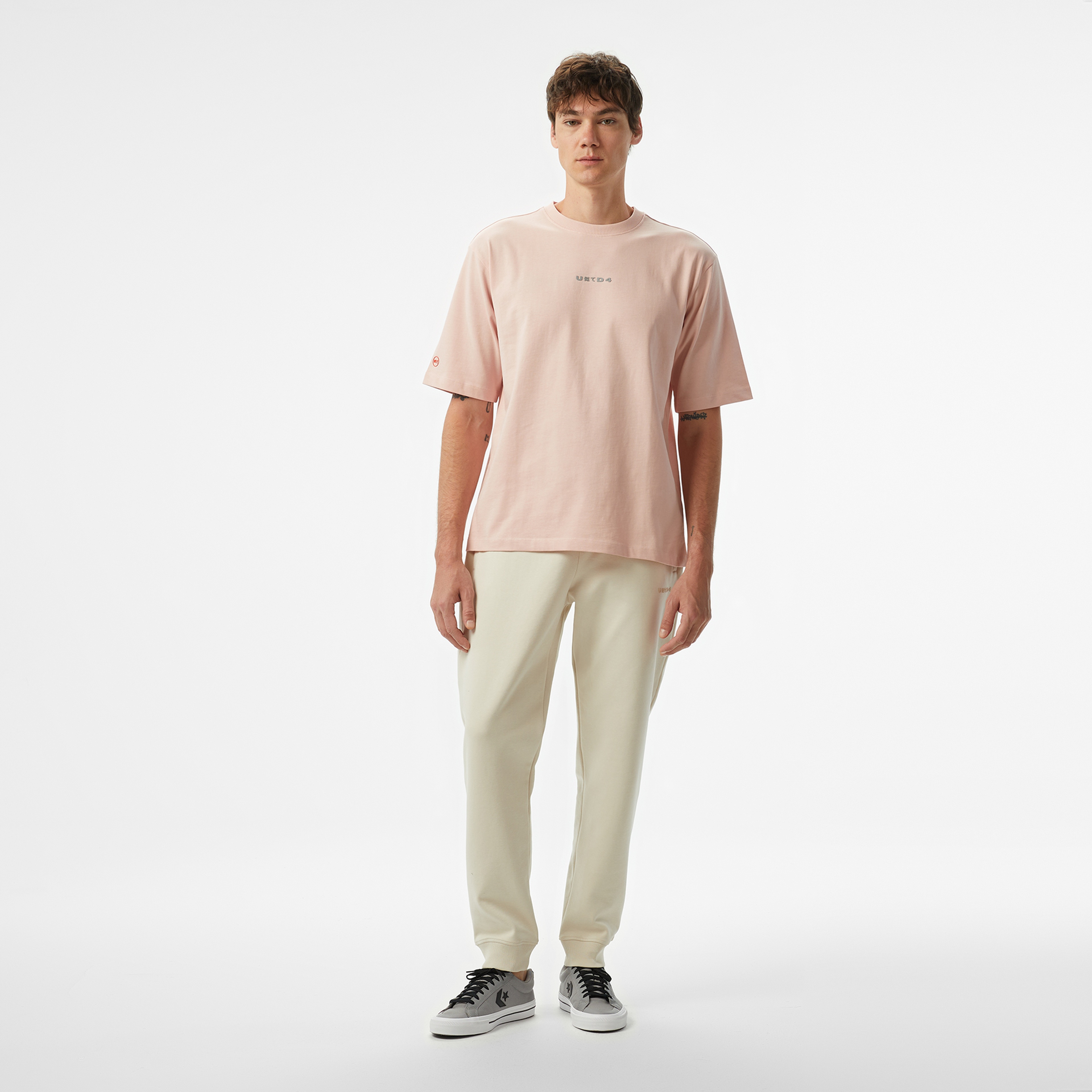 UNITED4 Comfort Erkek Bej T-Shirt