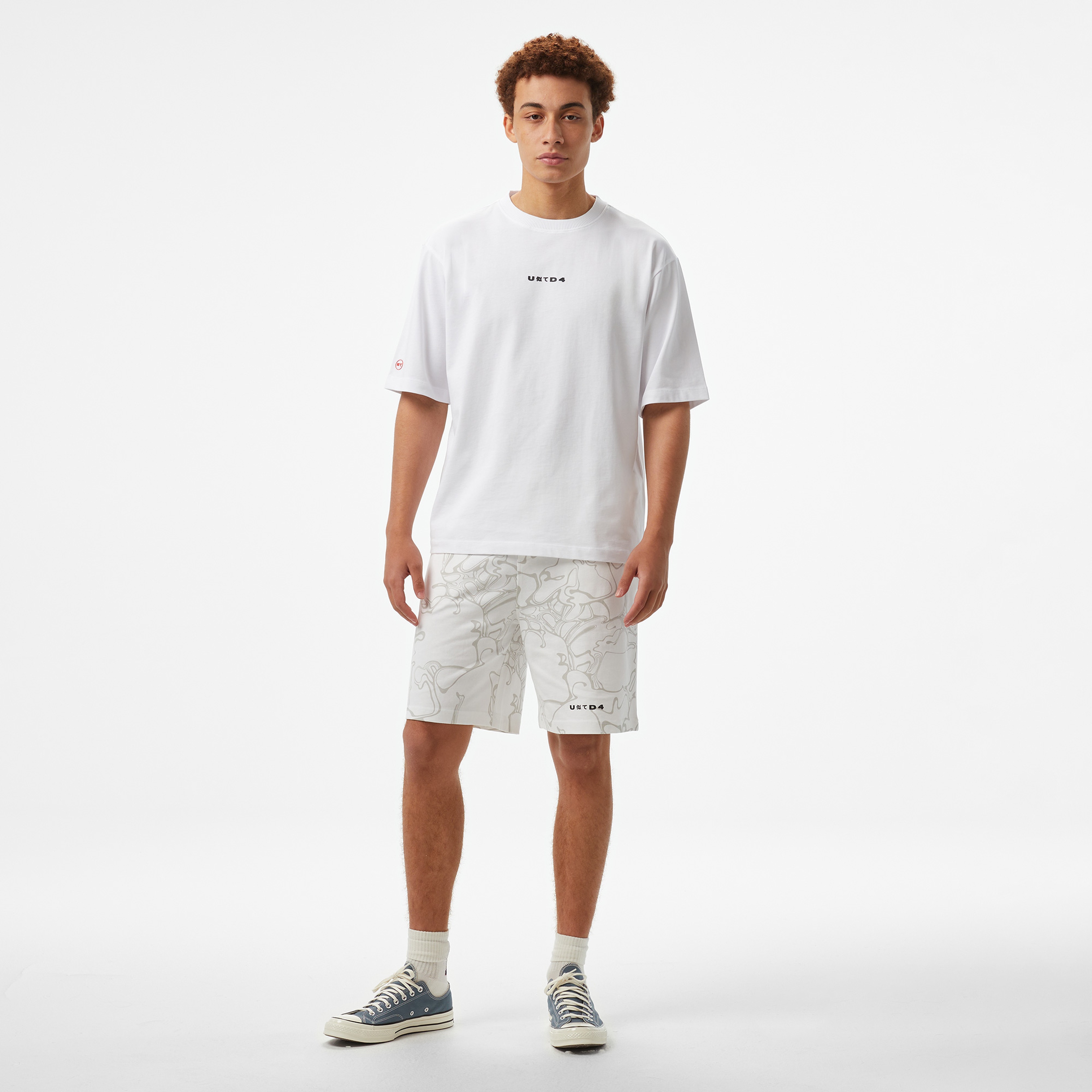 UNITED4 Comfort Erkek Beyaz T-Shirt