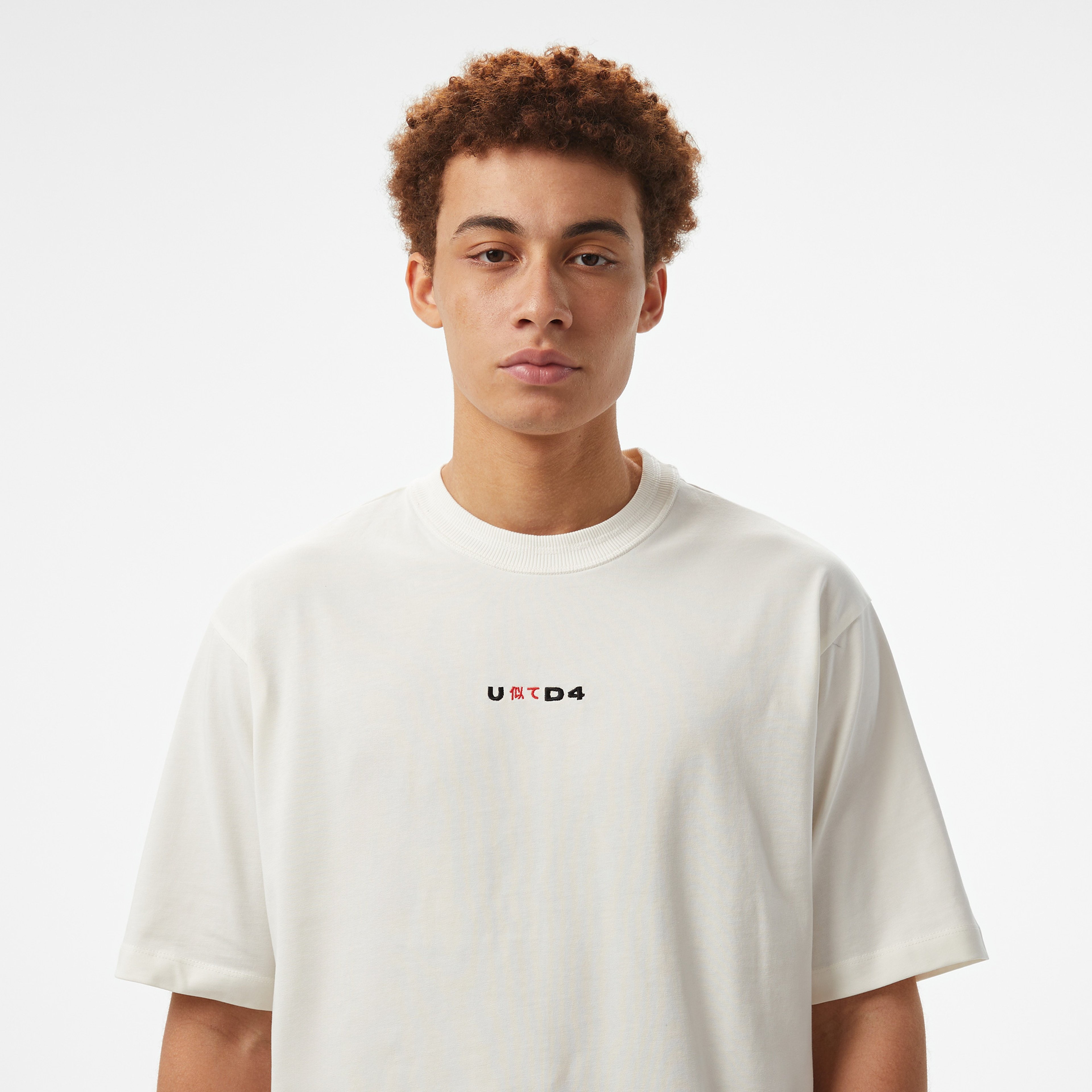 UNITED4 Erkek Krem T-Shirt