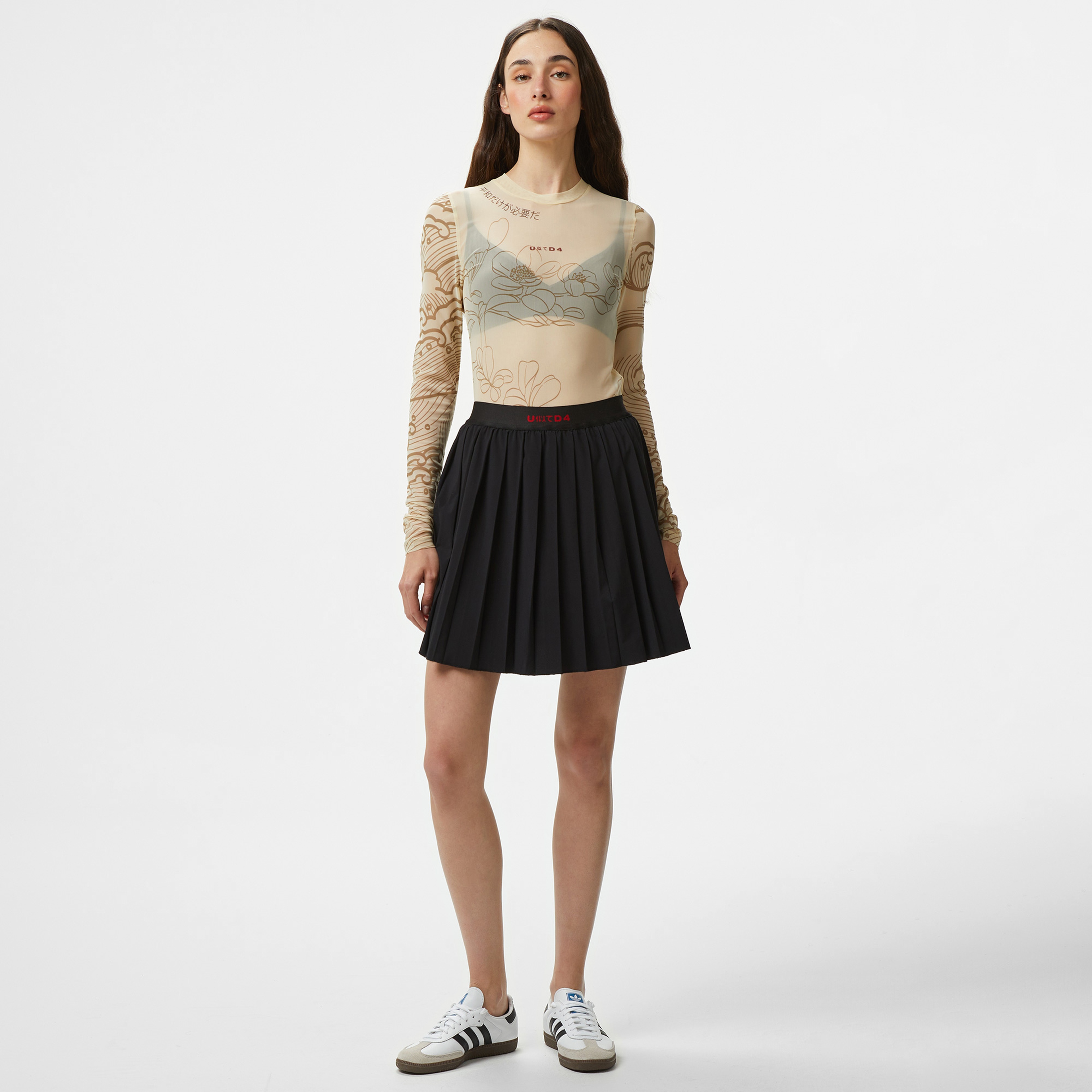 UNITED4 Kadın Siyah Etek
