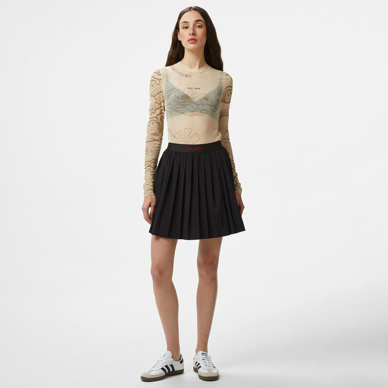 UNITED4 Kadın Siyah Etek