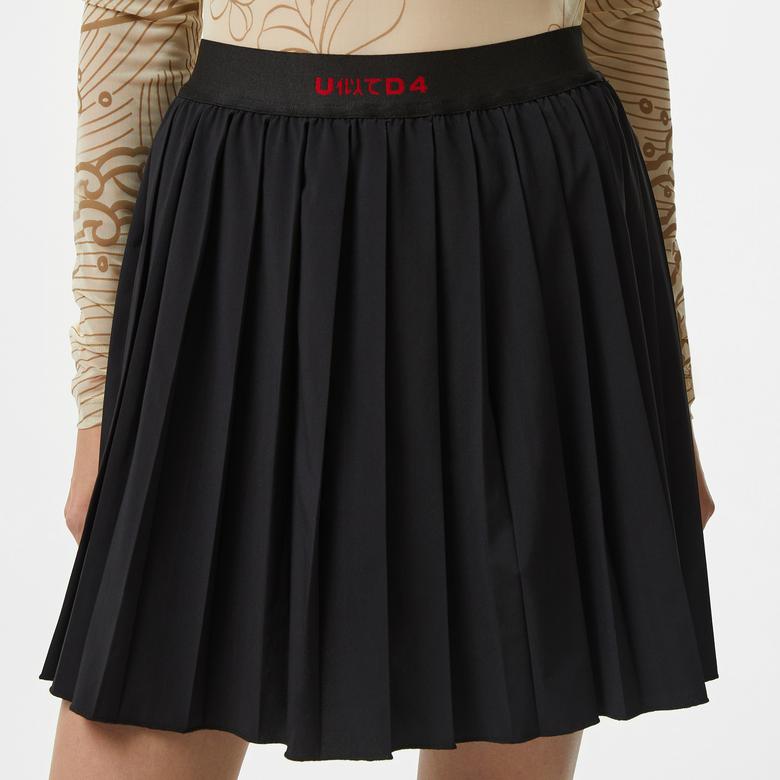 UNITED4 Kadın Siyah Etek