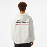 UNITED4 Motto Erkek Beyaz Hoodie