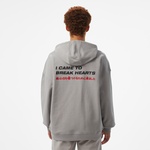 UNITED4 Motto Erkek Gri Hoodie
