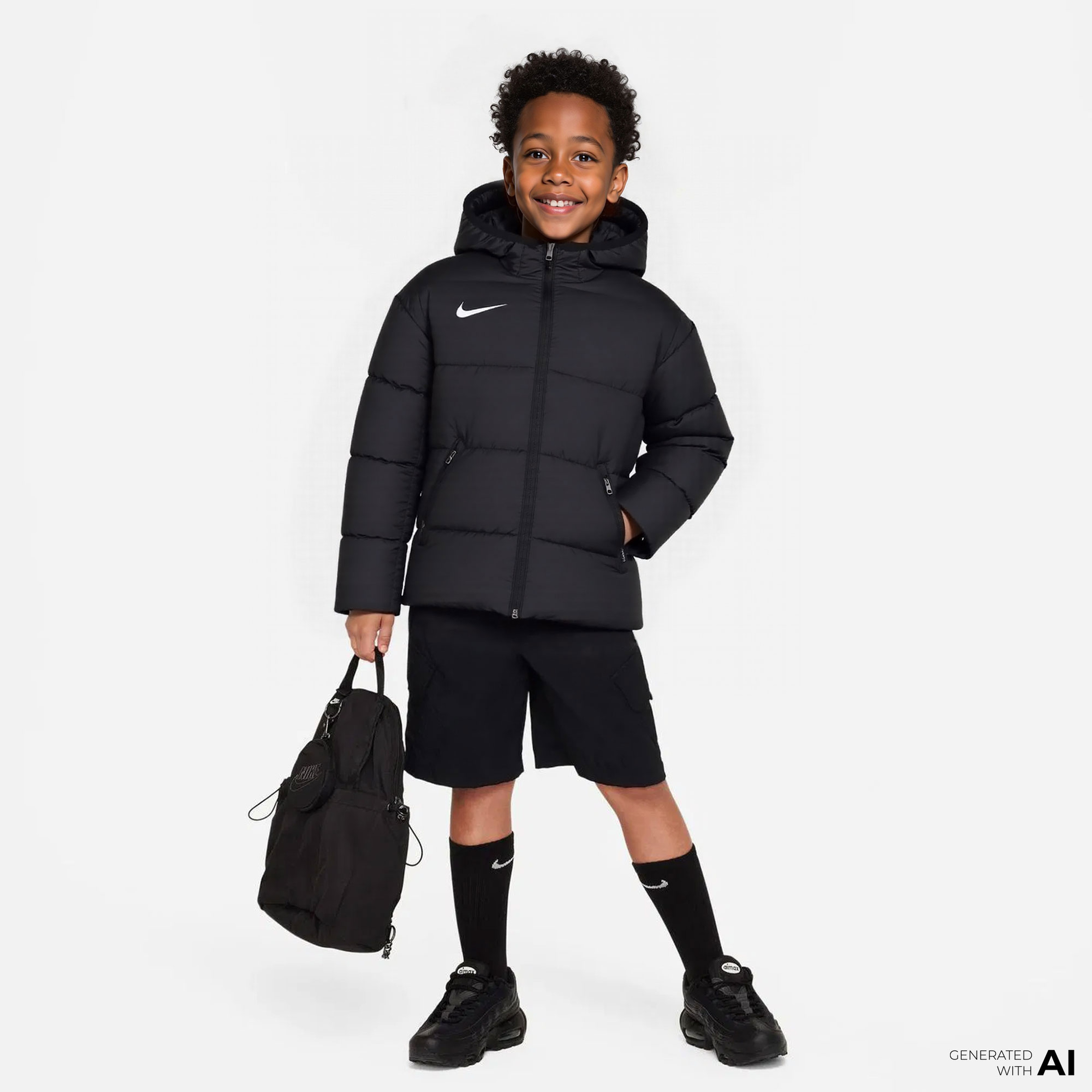 Nike Dri-Fit Academy Pro 24 Çocuk Siyah Outdoor Mont