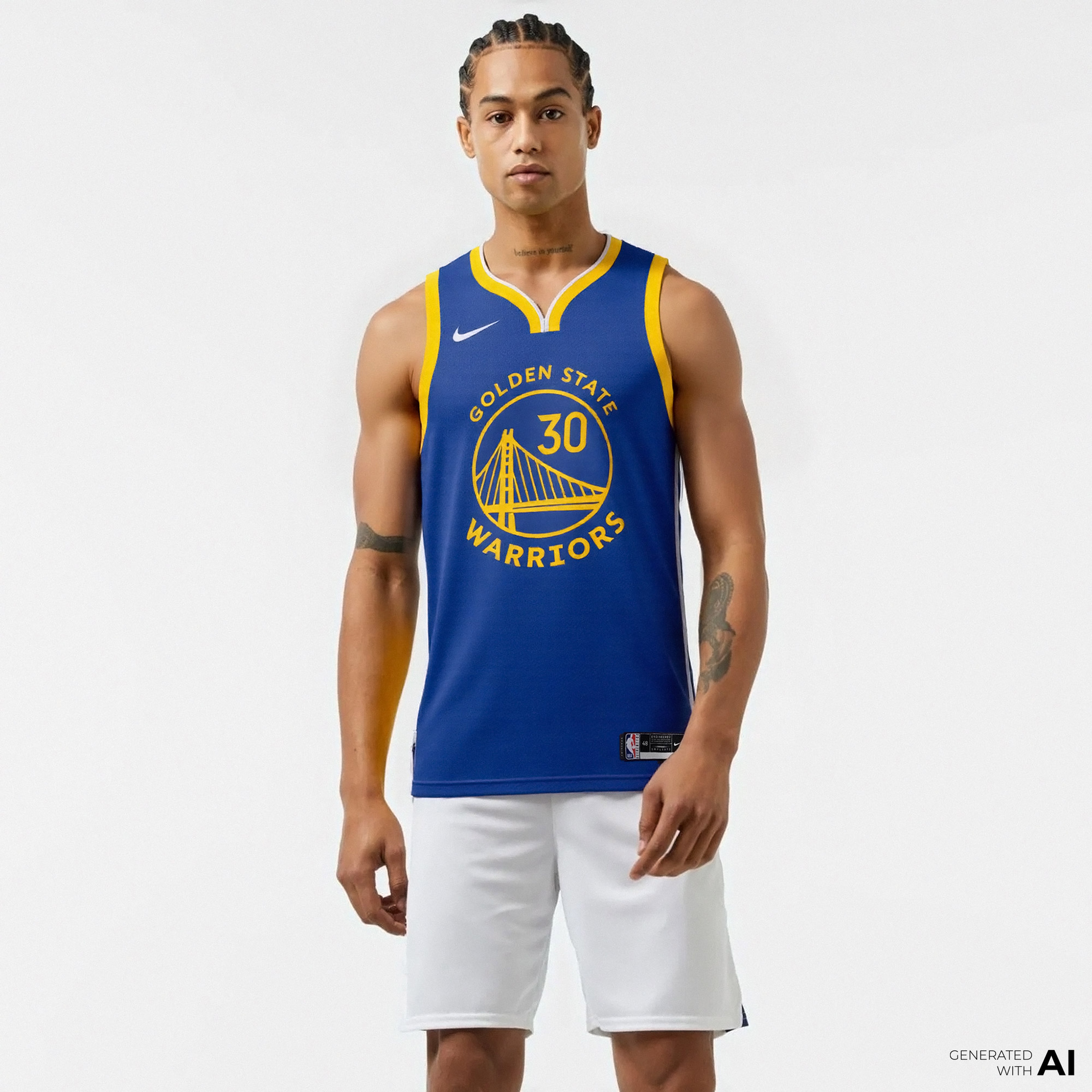 Nike Golden State Warriors Icon Erkek Mavi Basketbol Forması