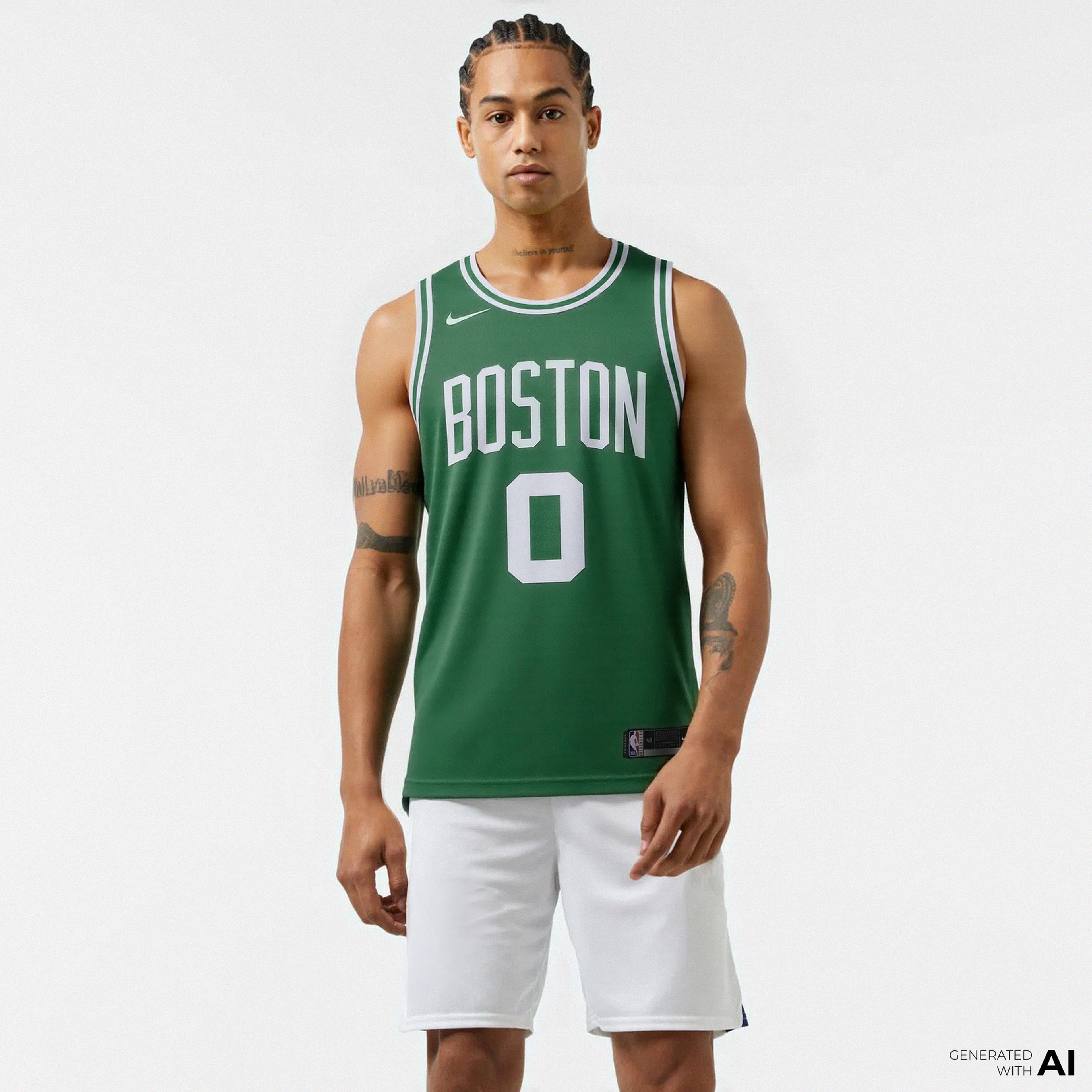 Nike Boston Celtics Icon Erkek Yeşil Basketbol Forması