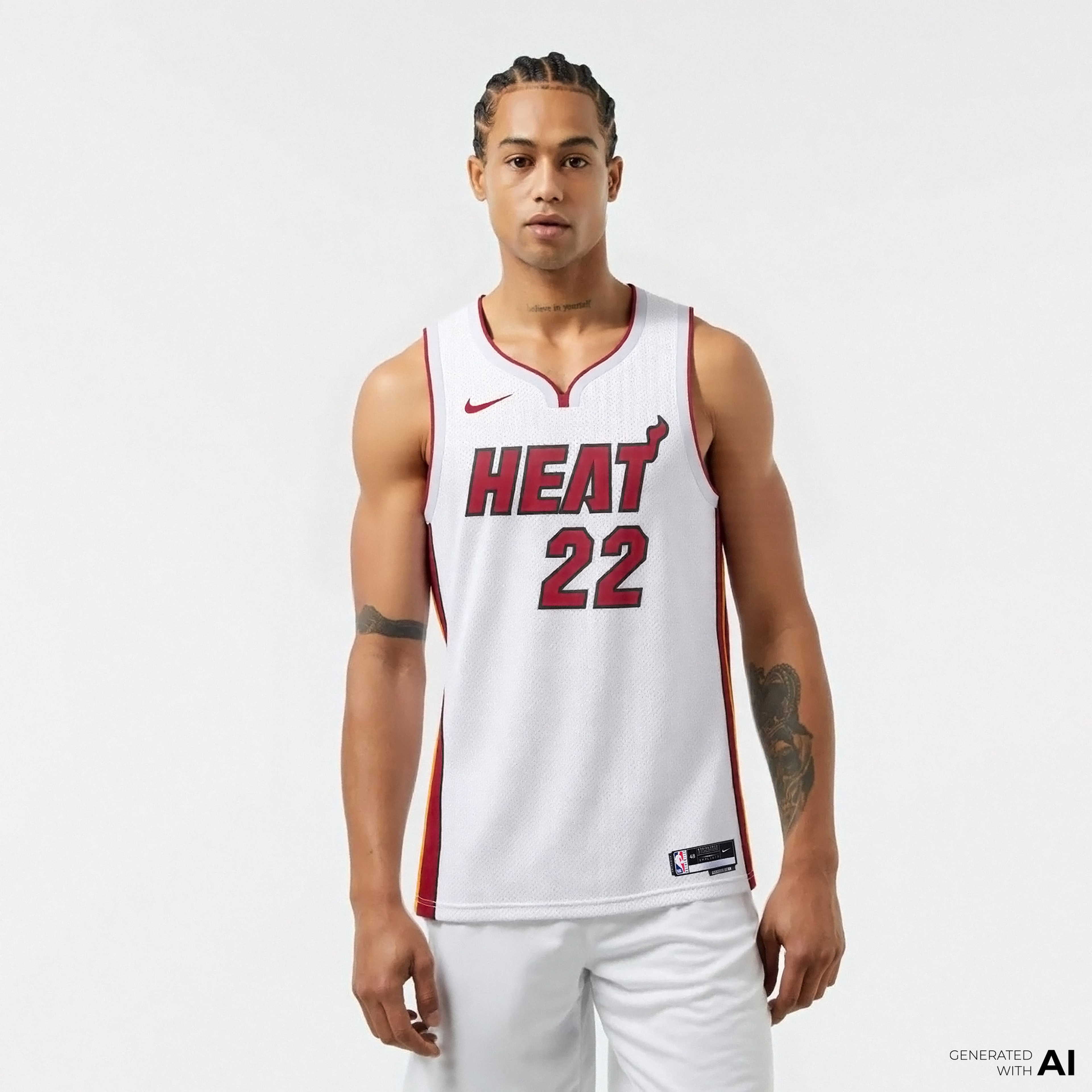 Nike Miami Heat Association Edition 2022/23 Erkek Beyaz Forma