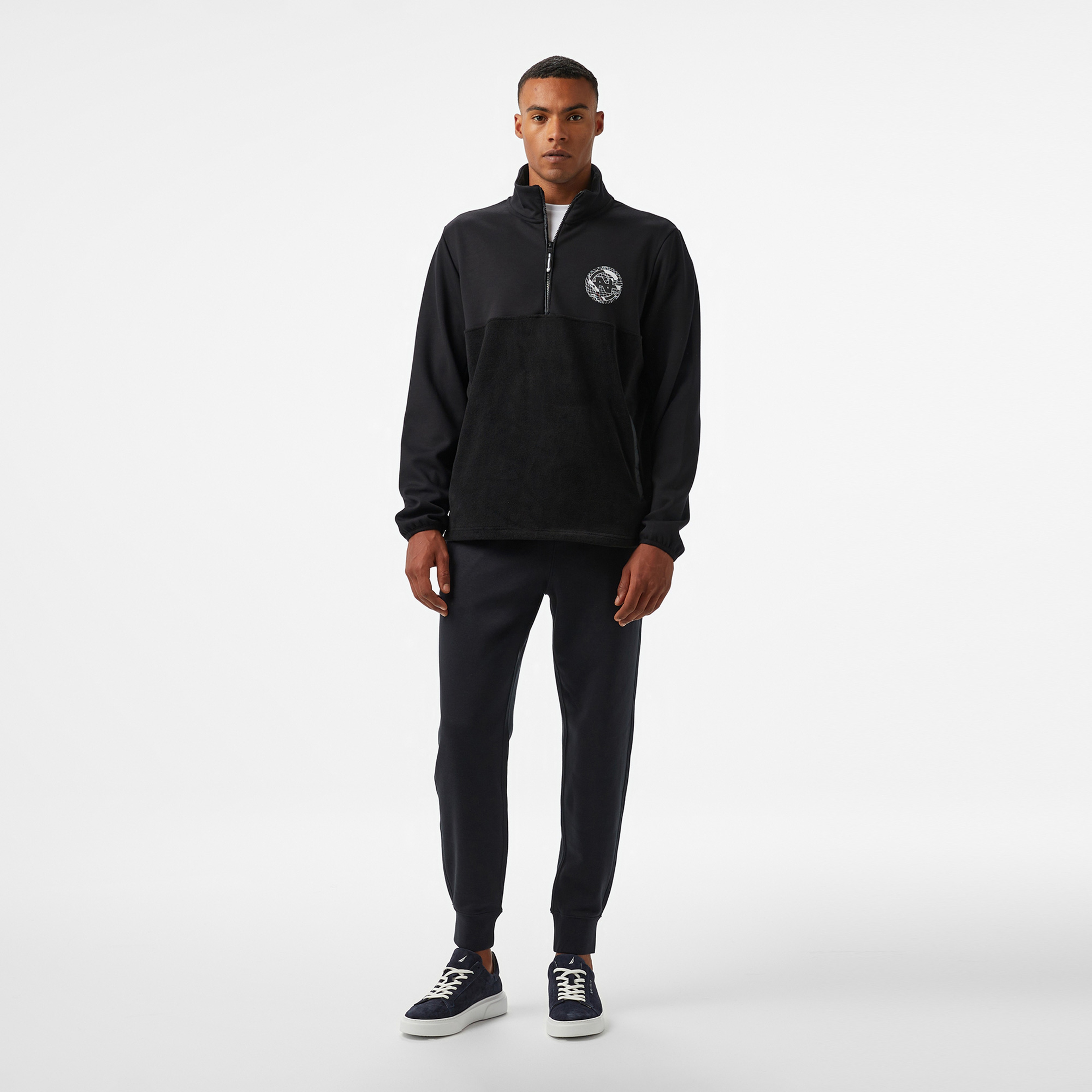 Nautica Erkek Siyah Regular Fit Sweatshirt