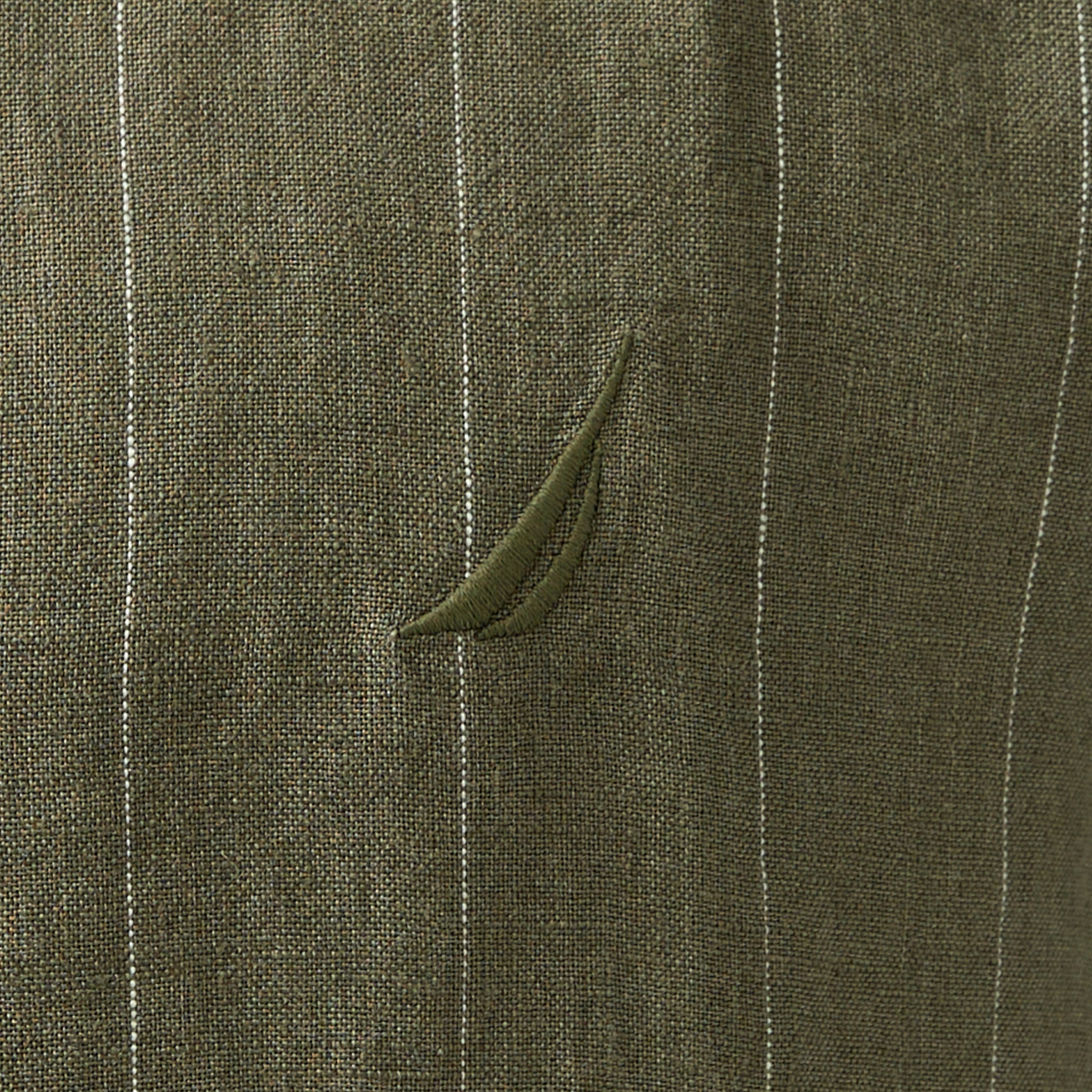 Nautica Erkek Yeşil Classic Fit Çizgili Gömlek