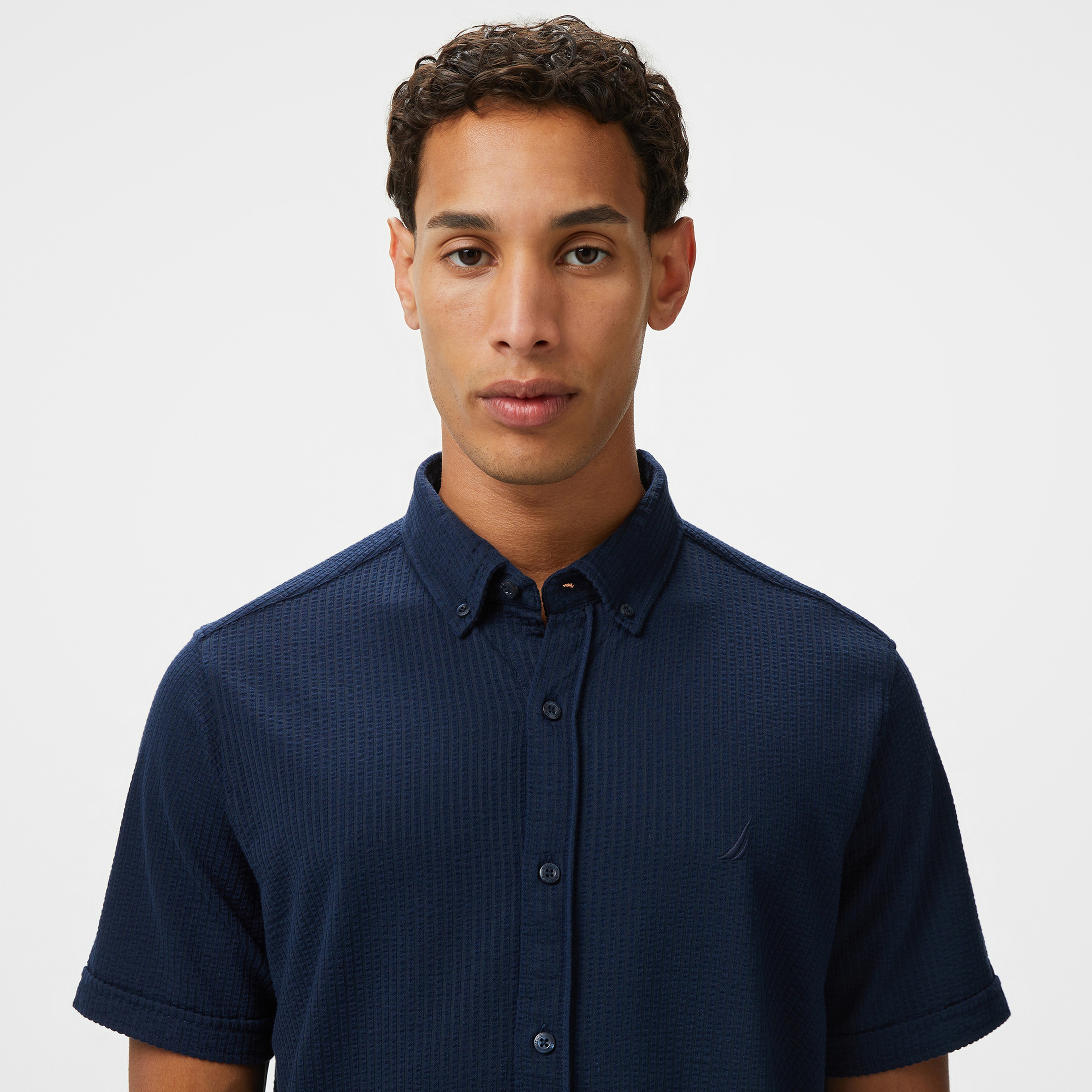 Nautica Erkek Lacivert Classic Fit Gömlek