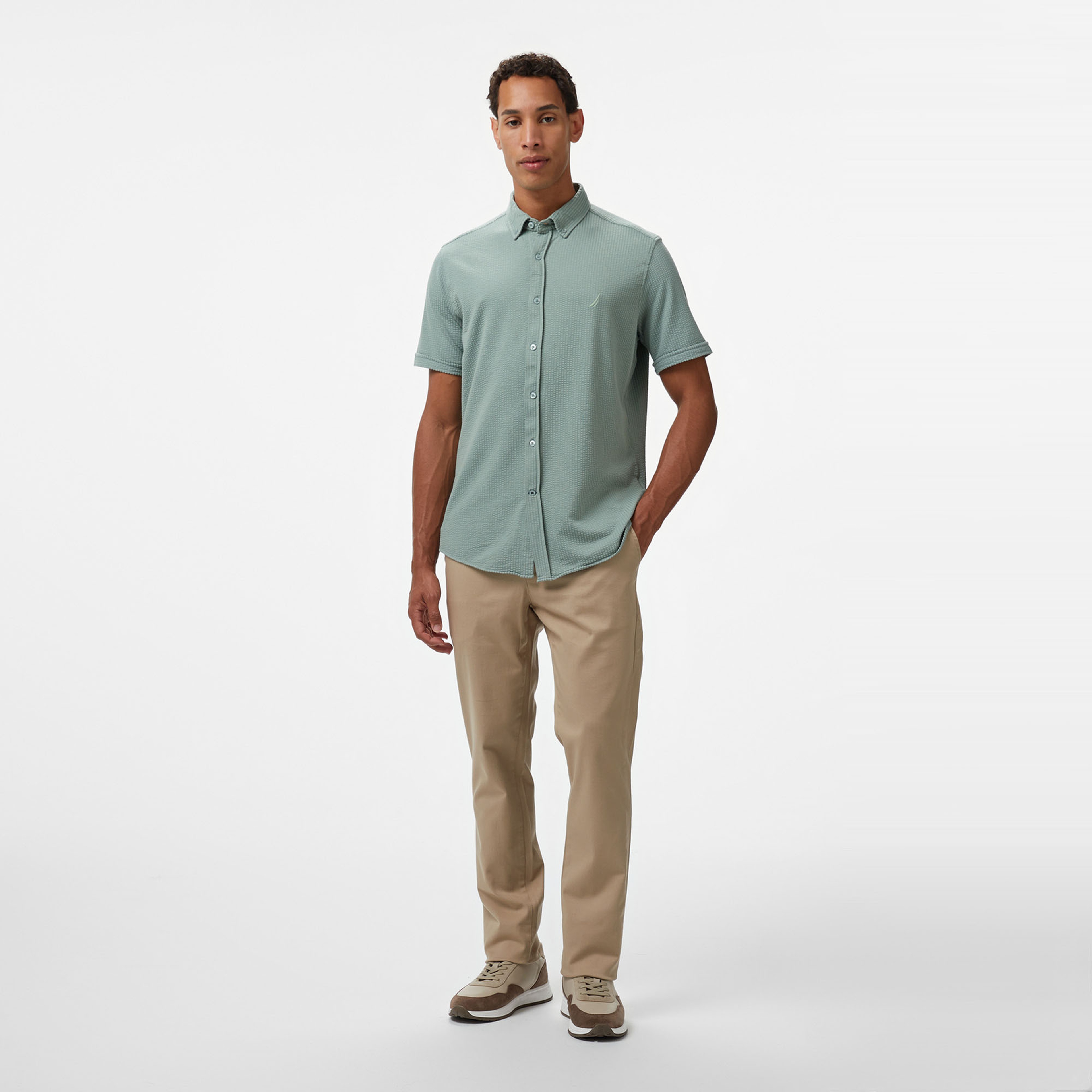 Nautica Erkek Yeşil Classic Fit Gömlek