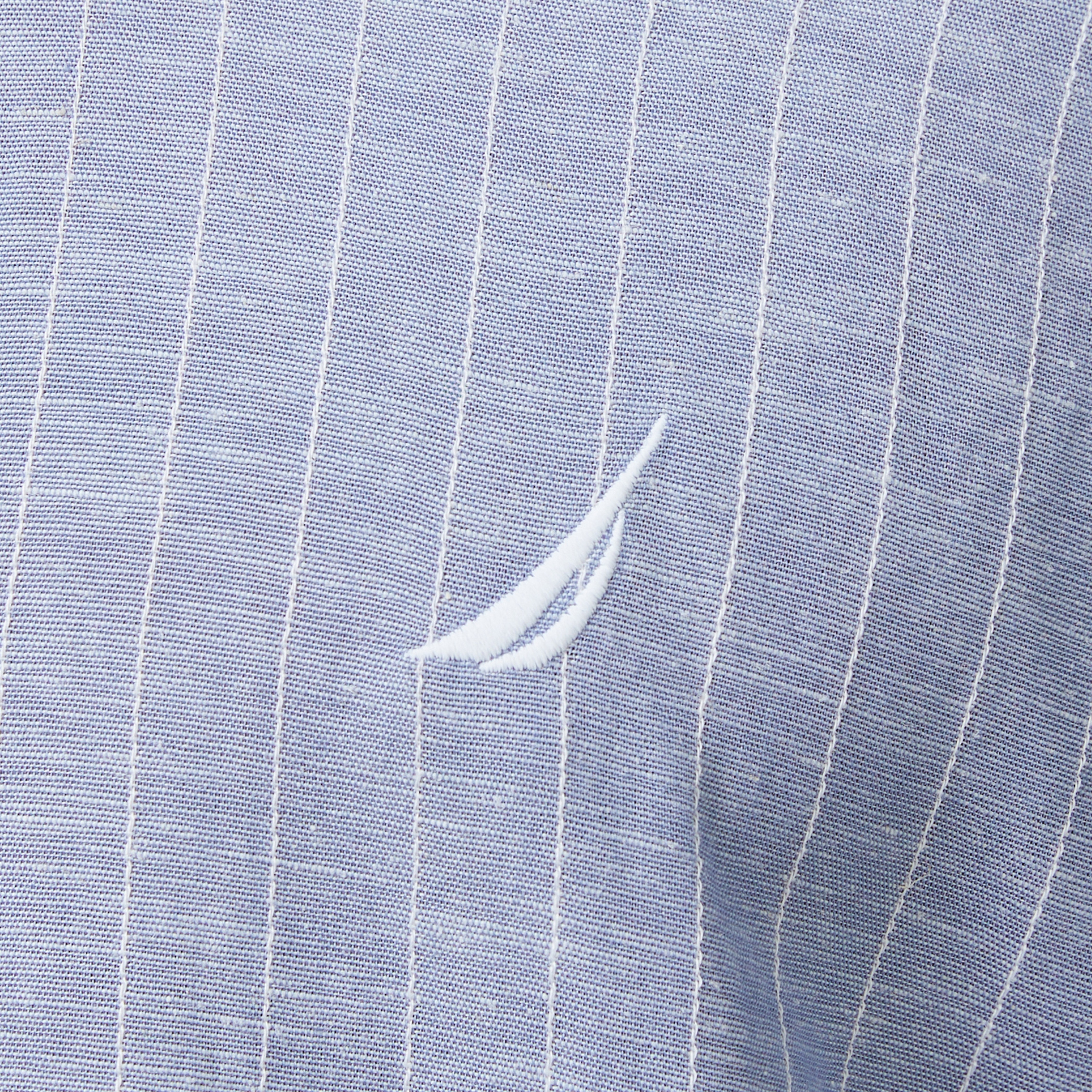 Nautica Erkek Mavi Classic Fit Çizgili Gömlek