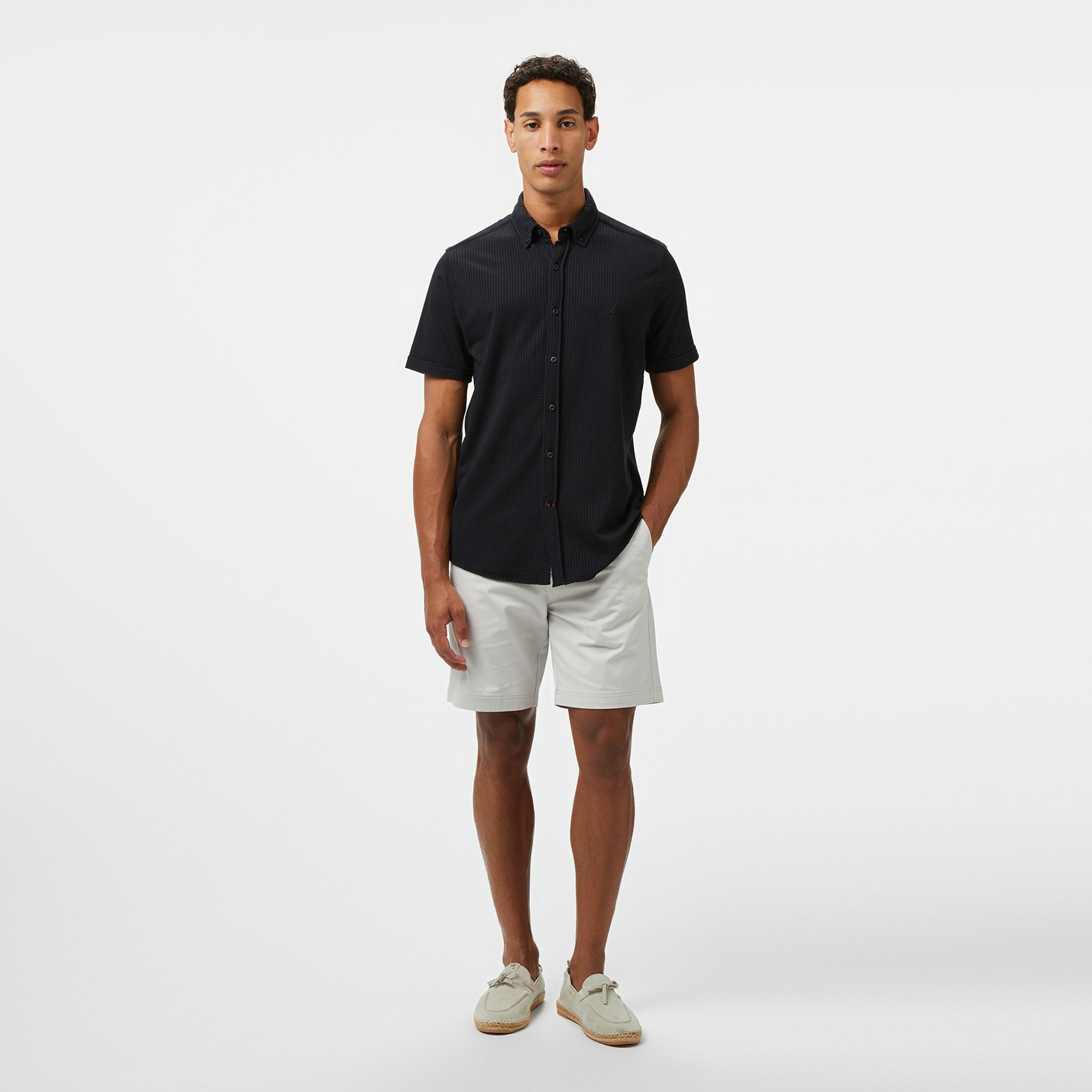 Nautica Erkek Siyah Classic Fit Gömlek