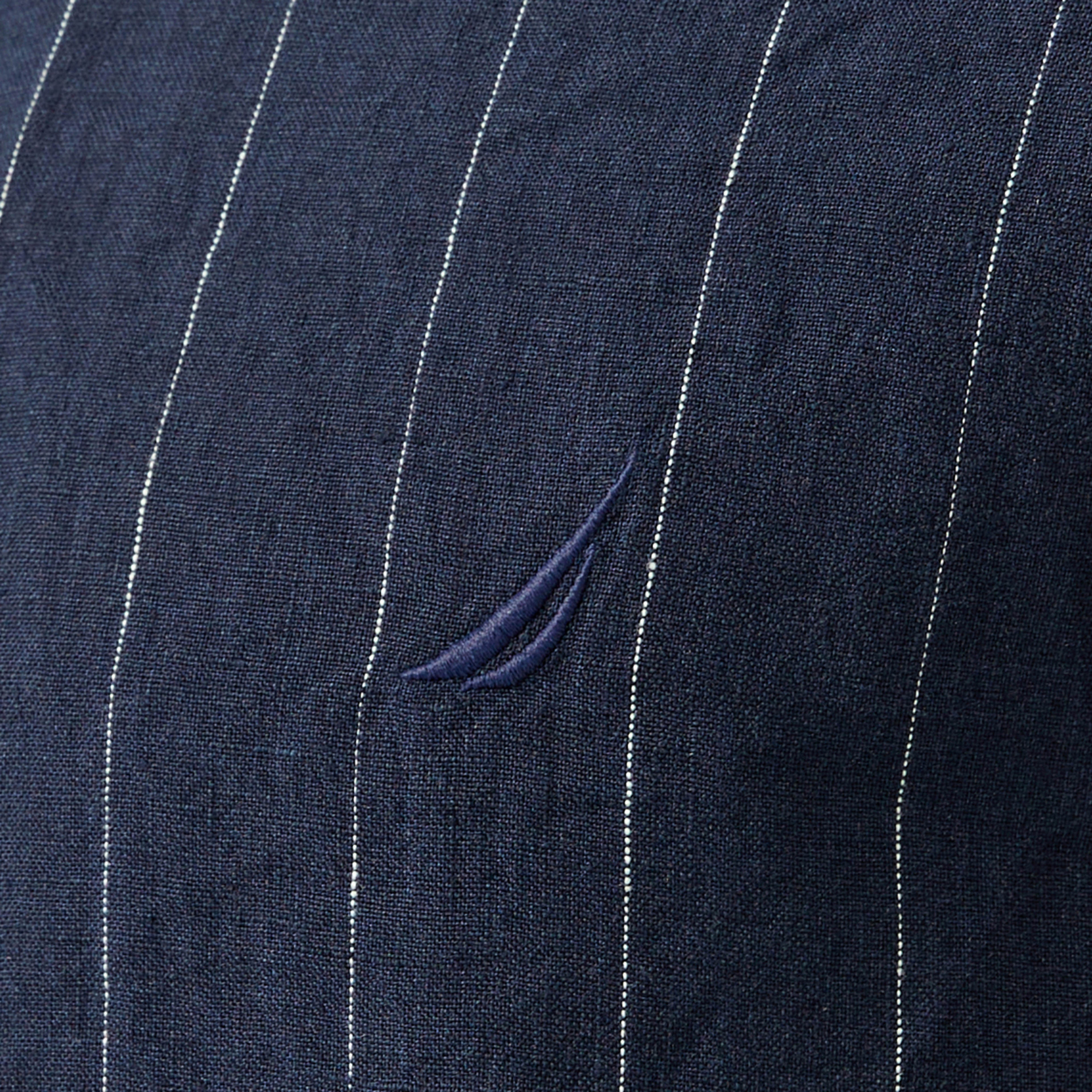 Nautica Erkek Lacivert Classic Fit Çizgili Gömlek