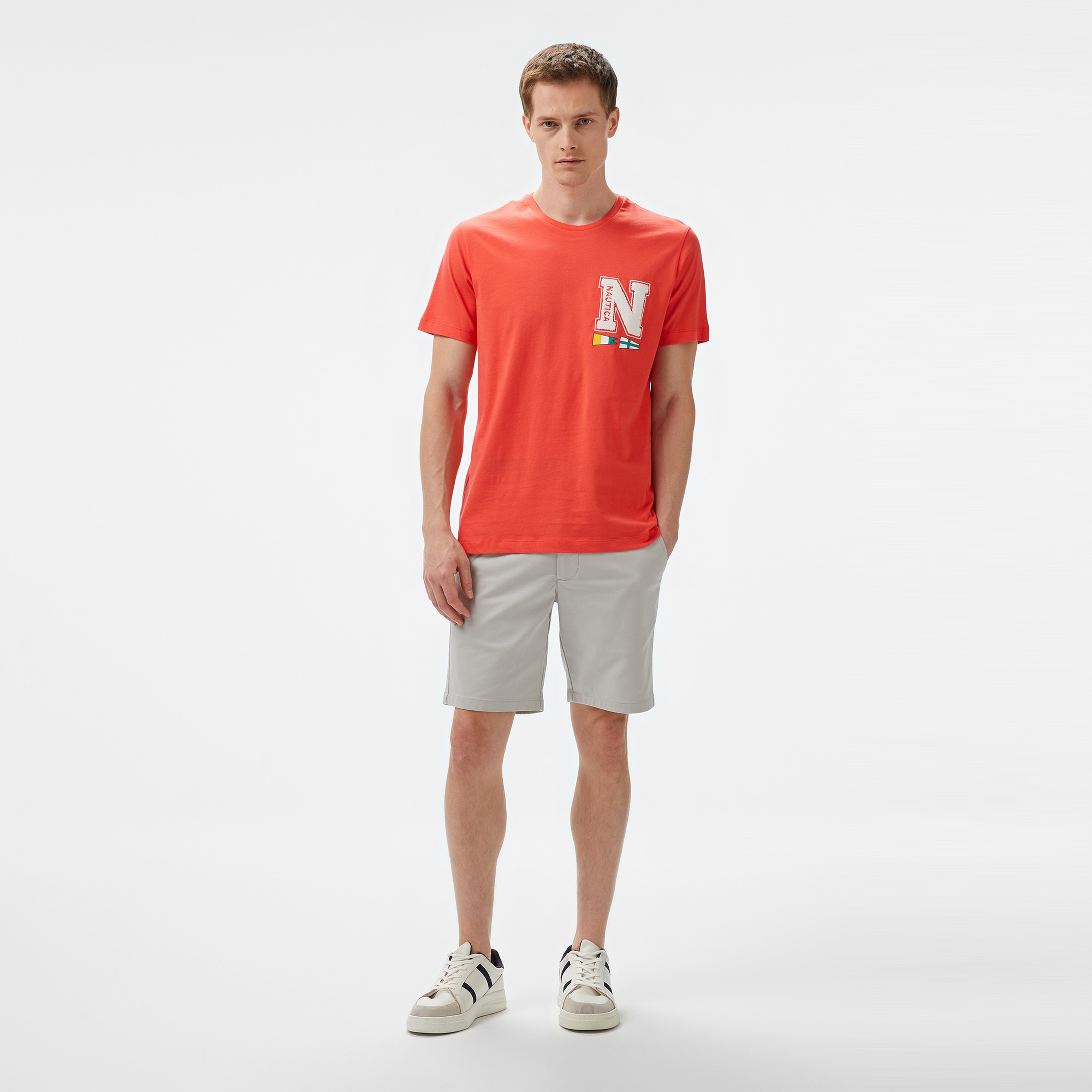 Nautica Erkek Kırmızı Regular Fit T-Shirt