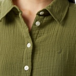 Nautica Kadın Yeşil Oversize Fit Gömlek