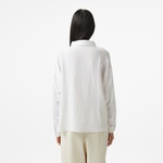 Nautica Kadın Beyaz Oversize Fit Gömlek