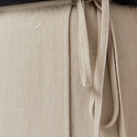 Nautica Kadın Bej Regular Fit Keten Karışımlı Etek