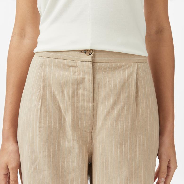 Nautica Kadın Bej Regular Fit Pantolon