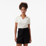 Nautica Kadın Krem Slim Fit Polo Yaka T-Shirt