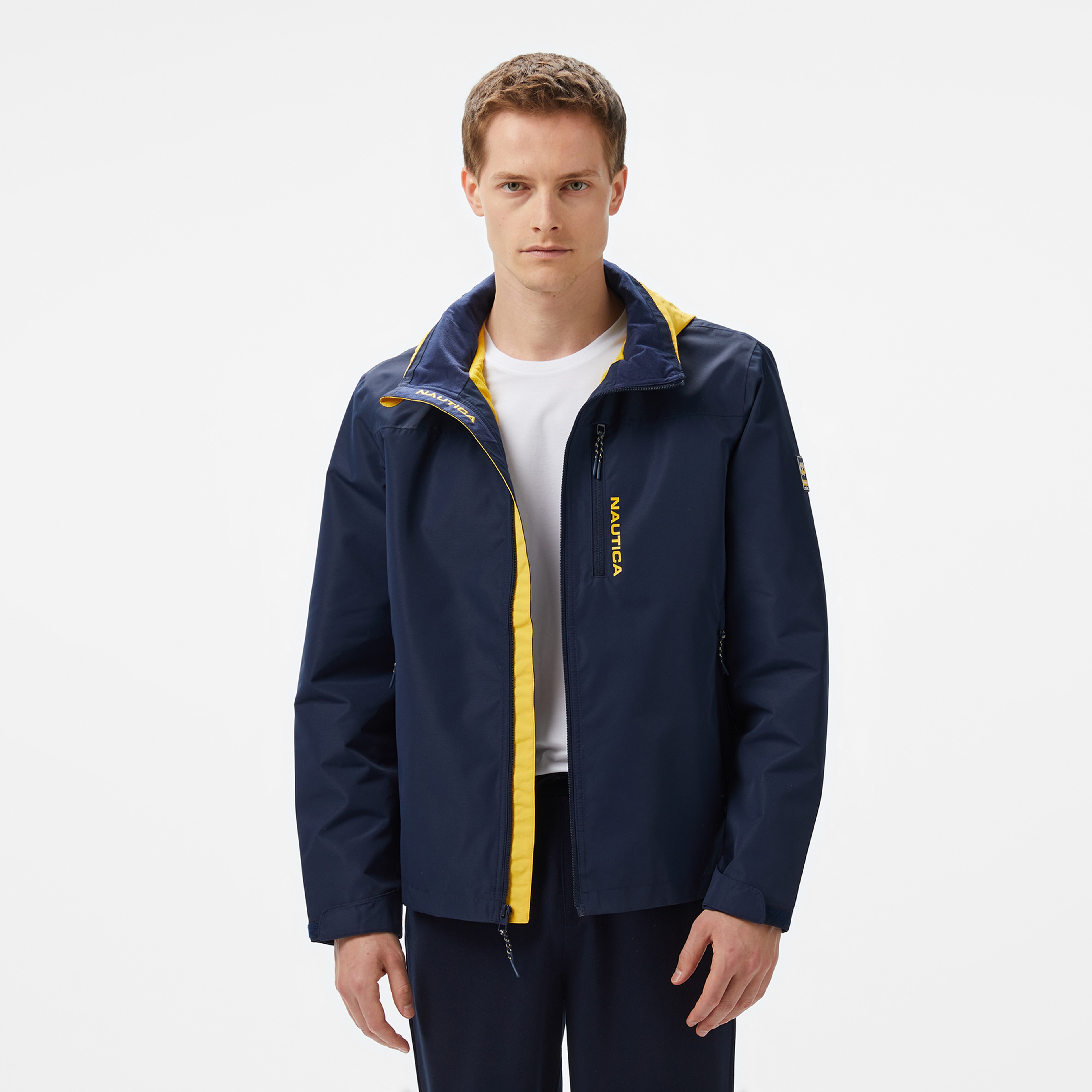 Nautica Erkek Lacivert Regular Fit Dik Yaka Mont