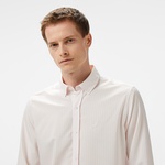 Nautica Erkek Pembe Classic Fit Çizgili Gömlek