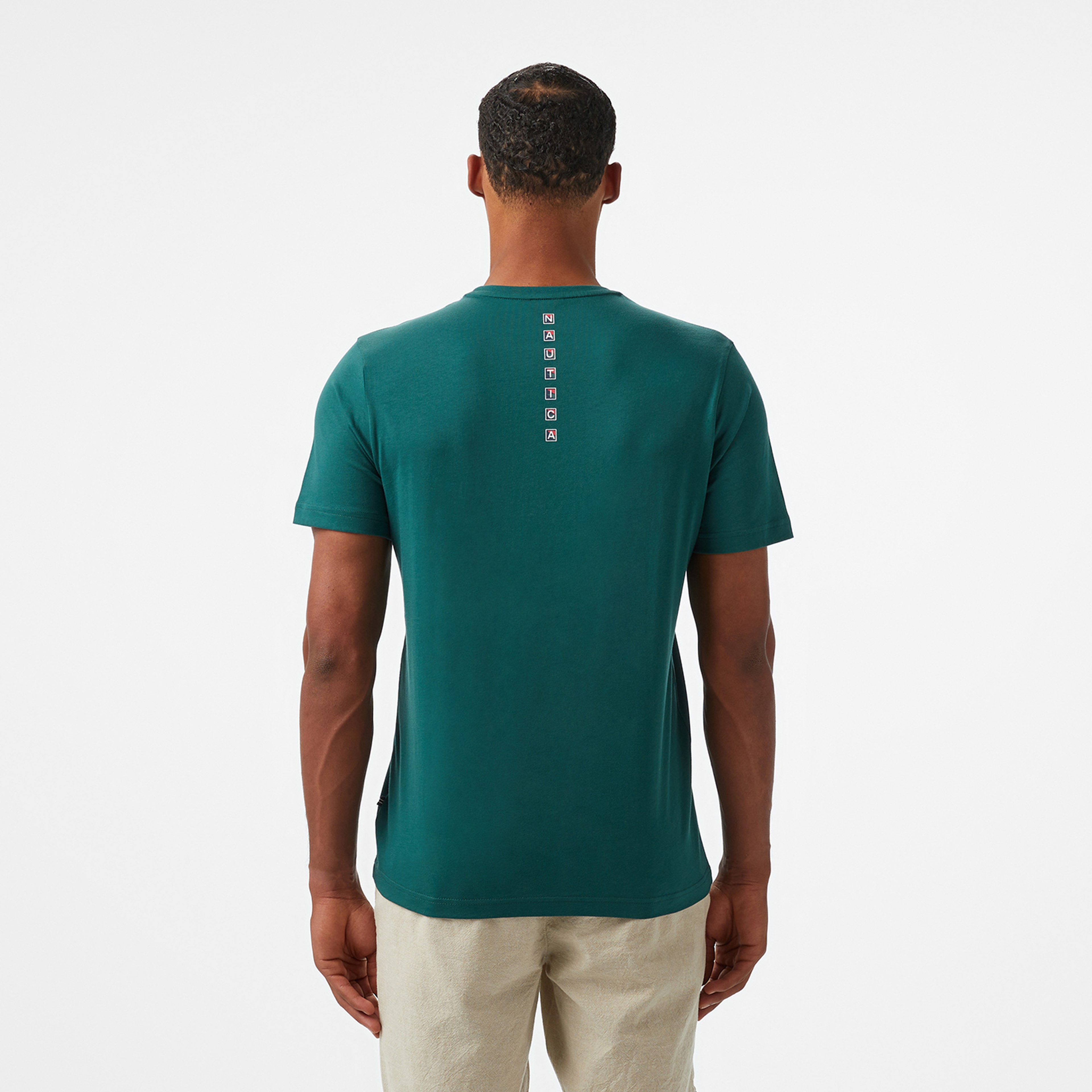 Nautica Erkek Yeşil Regular Fit T-Shirt