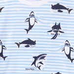 Nautica Erkek Çocuk Mavi Regular Fit Baskılı T-Shirt