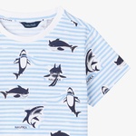 Nautica Erkek Çocuk Mavi Regular Fit Baskılı T-Shirt