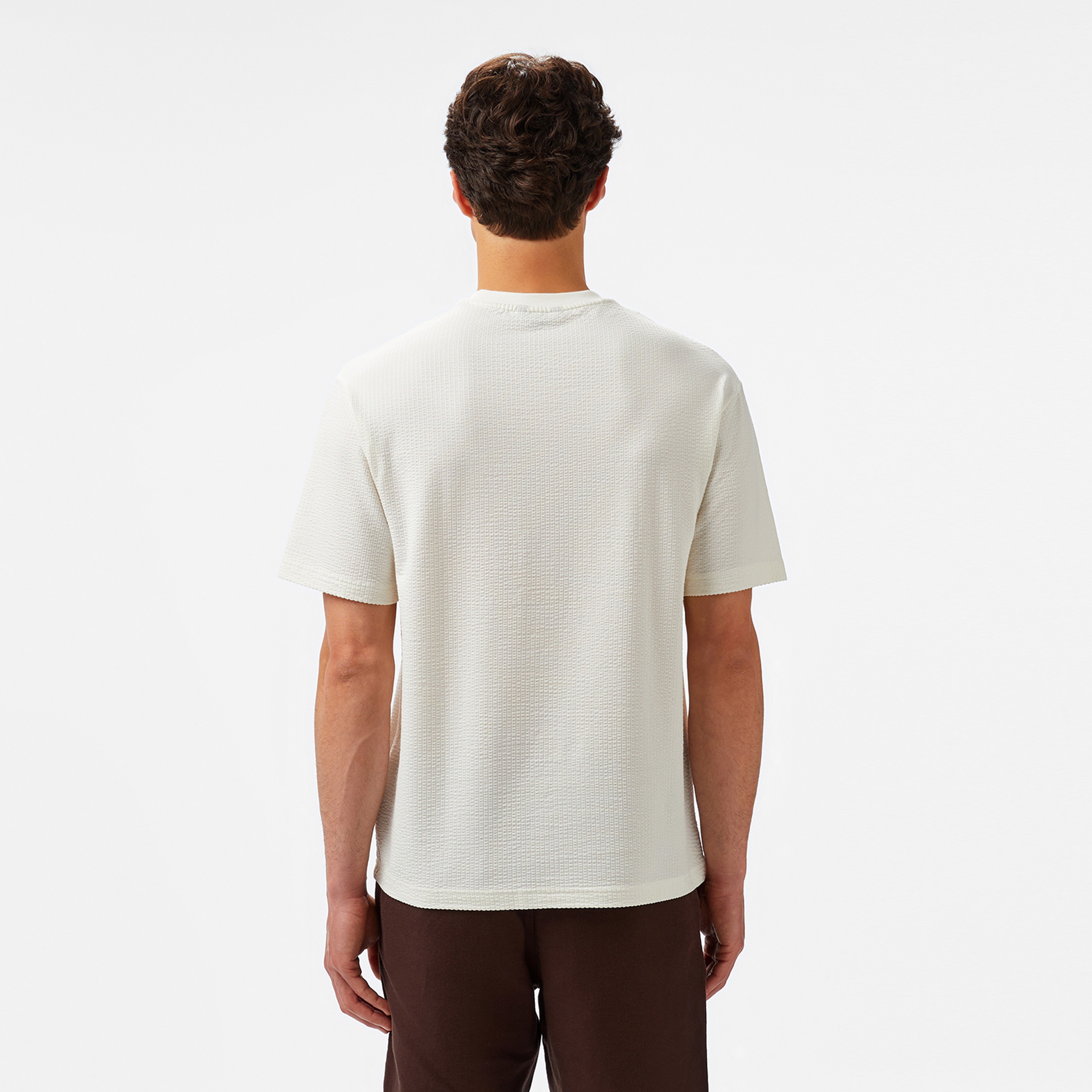 Nautica Erkek Krem Comfort Fit T-Shirt