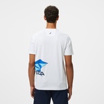 Nautica Erkek Beyaz Regular Fit Baskılı T-Shirt