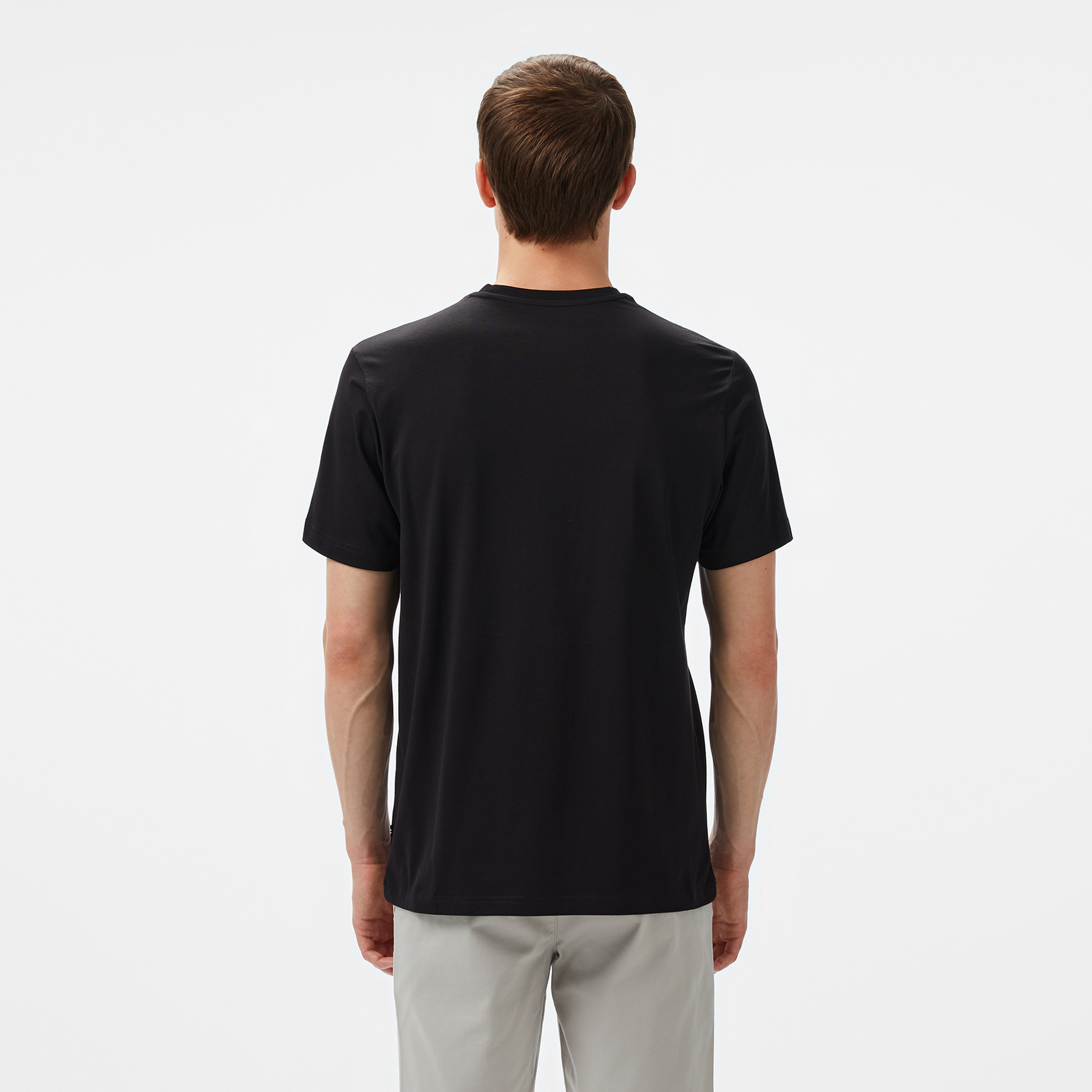 Nautica Erkek Siyah Regular Fit Baskılı T-Shirt