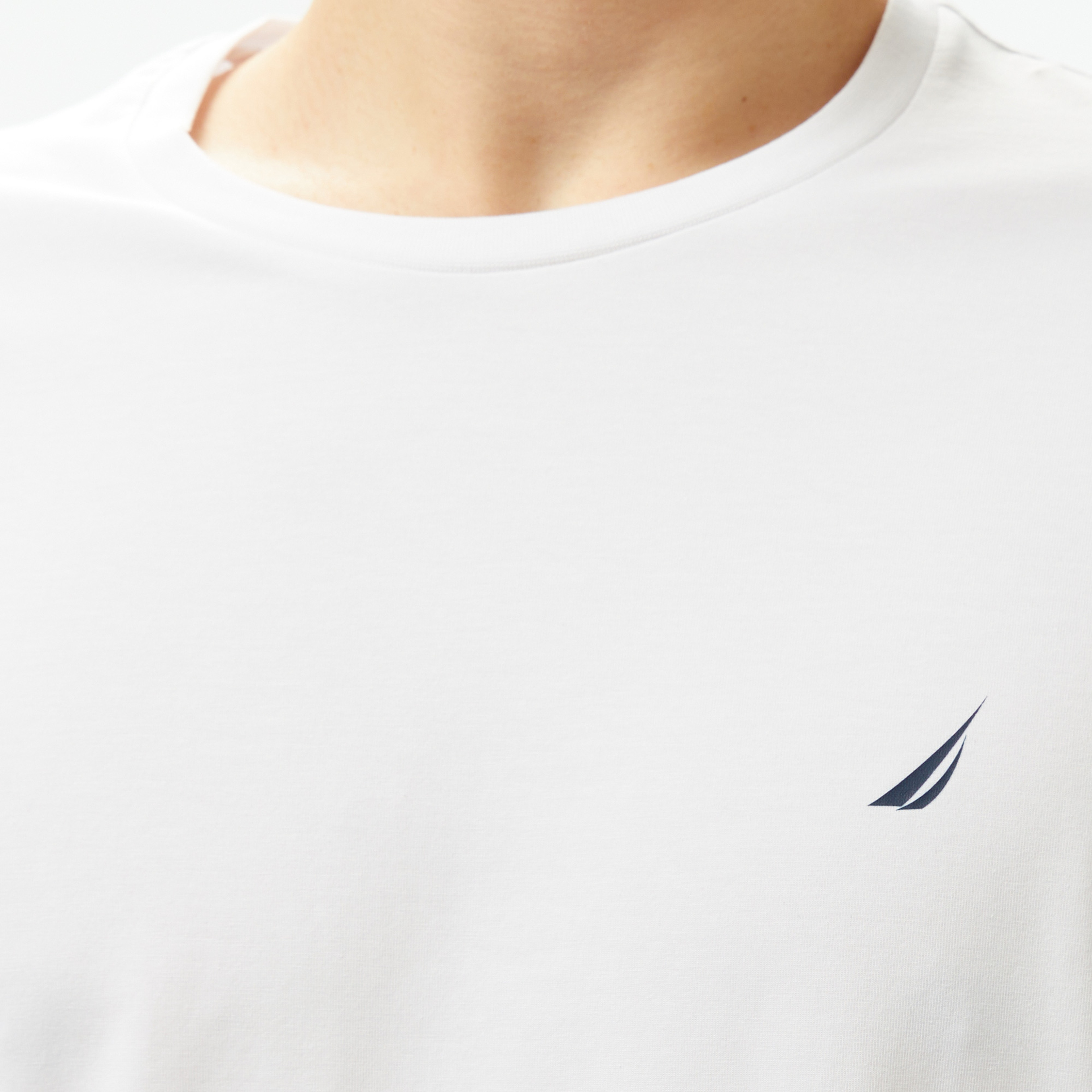 Nautica Erkek Beyaz Regular Fit T-Shirt
