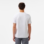 Nautica Erkek Beyaz Regular Fit Baskılı T-Shirt