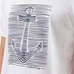 Nautica Erkek Beyaz Regular Fit Baskılı T-Shirt