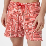 Nautica Erkek Kırmızı Regular Fit Desenli Deniz Şortu